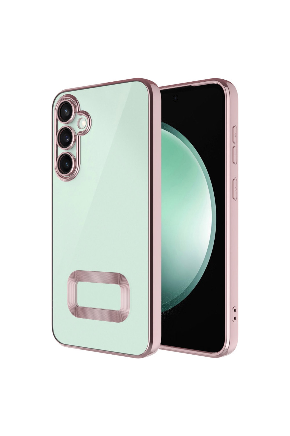 Galaxy A26 Kılıf Kamera Korumalı Logo Gösteren ECRZ Omega Kapak - Siyah