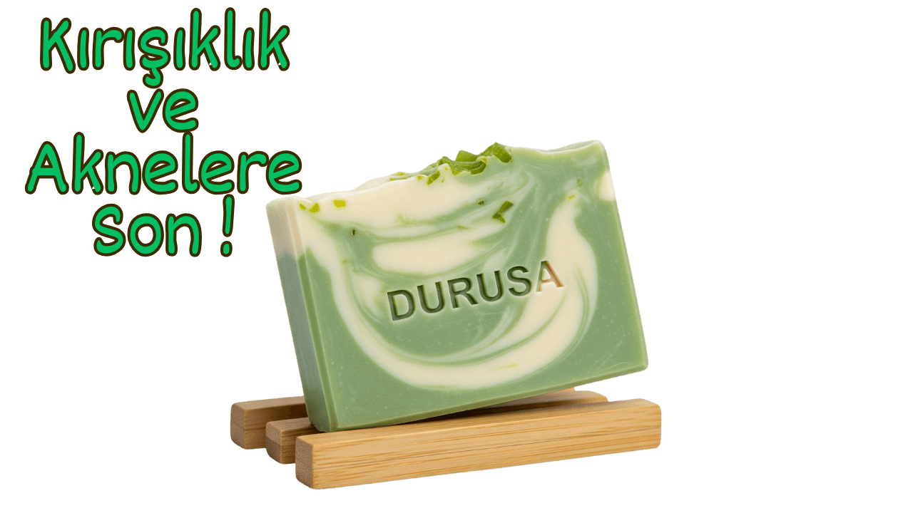 DURUSA %100 Doğal Aloe Vera Sabunu | Yoğun Nemlendirici & Cilt Yenileyici | Hassas Ciltler İçin Uygun | 120 gr