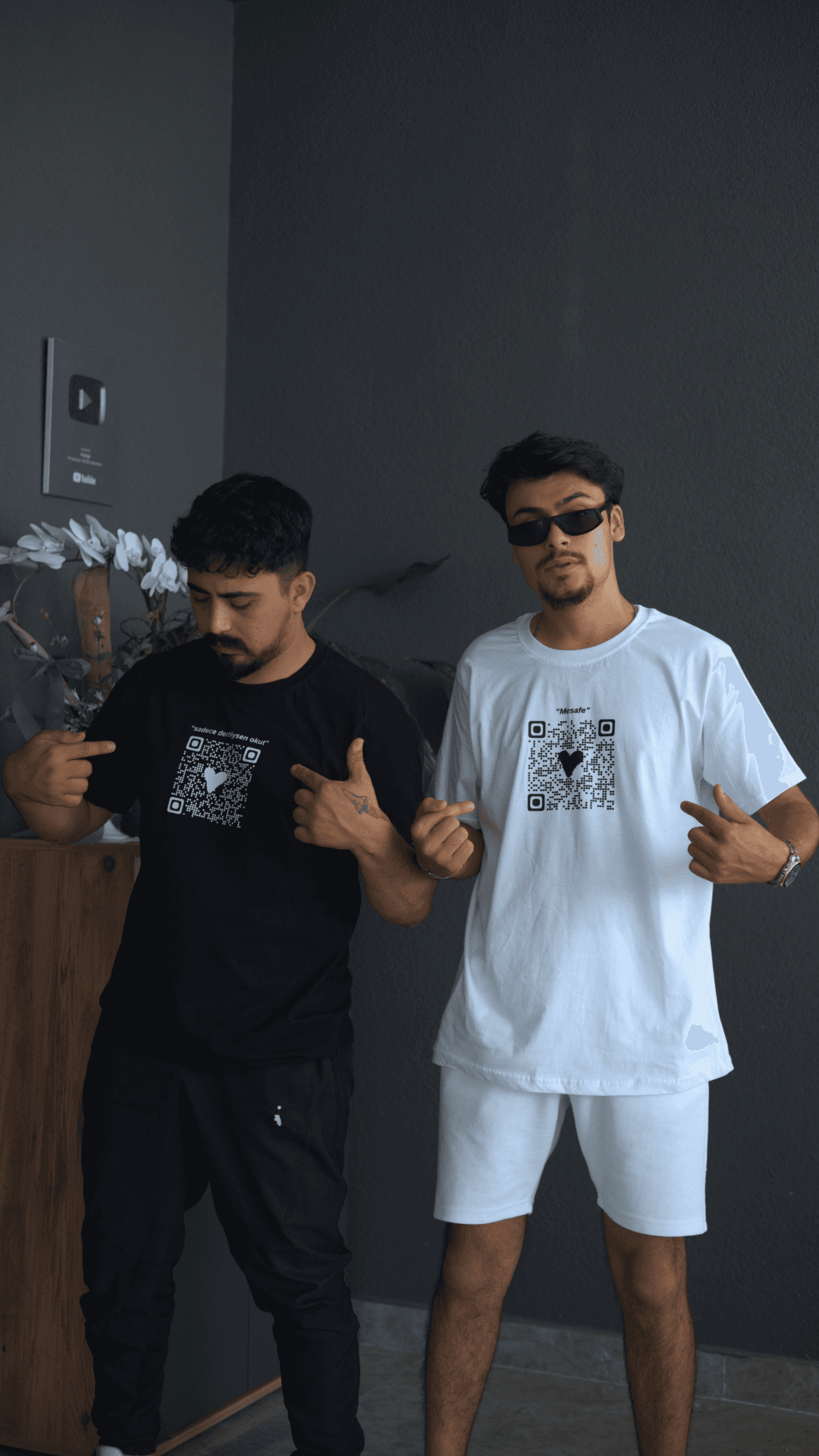 Erkek QR Tişört | QR Kodlu Baskılı Tişört Modelleri