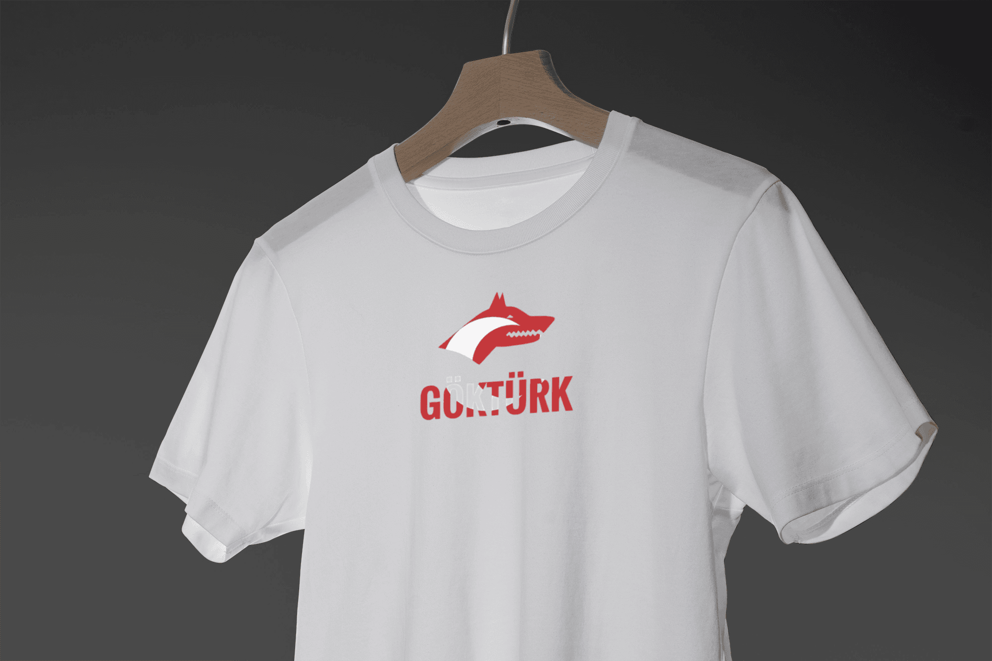 Göktürk Kurt Bisiklet Yaka Tişört