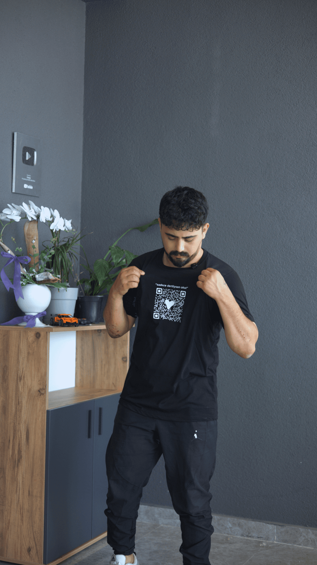 Erkek QR Tişört | QR Kodlu Baskılı Tişört Modelleri