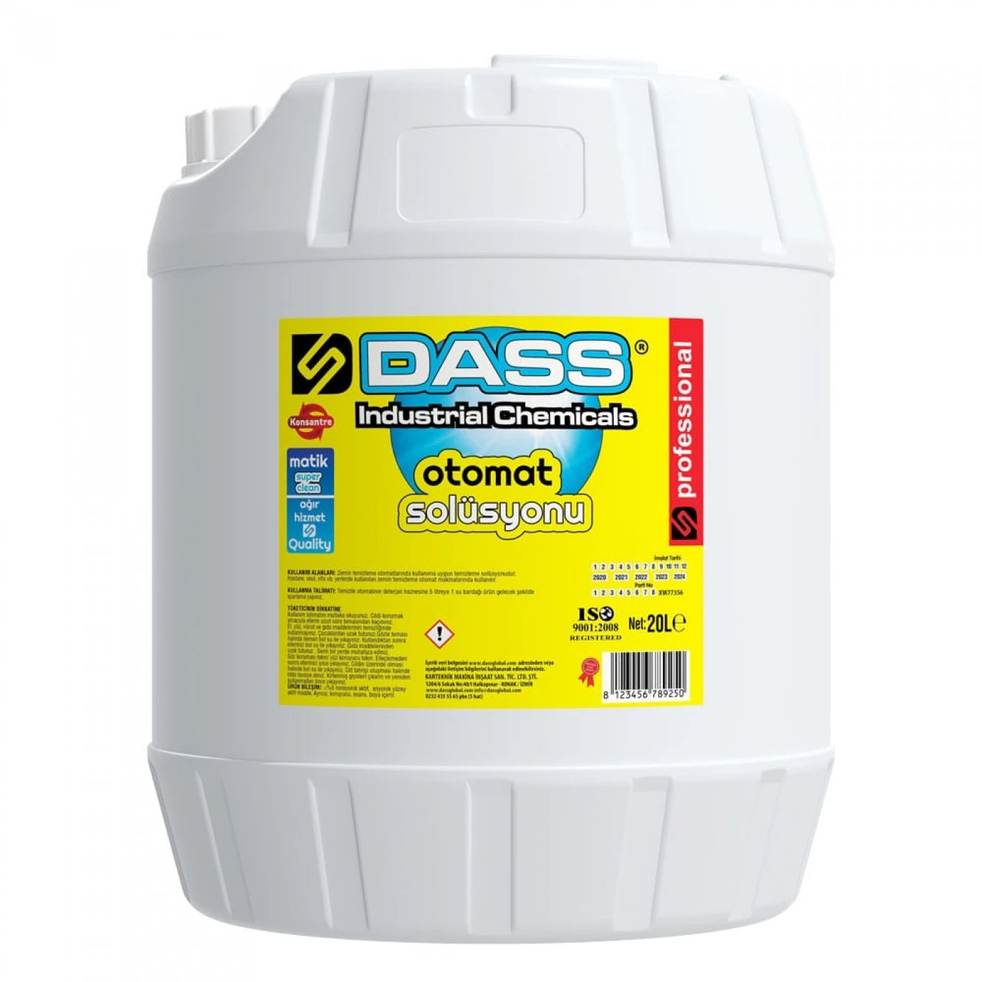 Zemin Temizleme Makinası Deterjanı 20 lt 