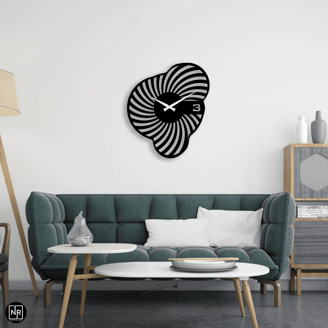 Cogmotion Dekoratif Metal Duvar Saati