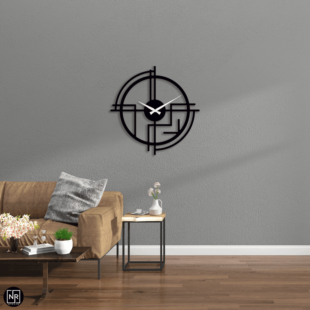 Dekoratif Metal Duvar Saati