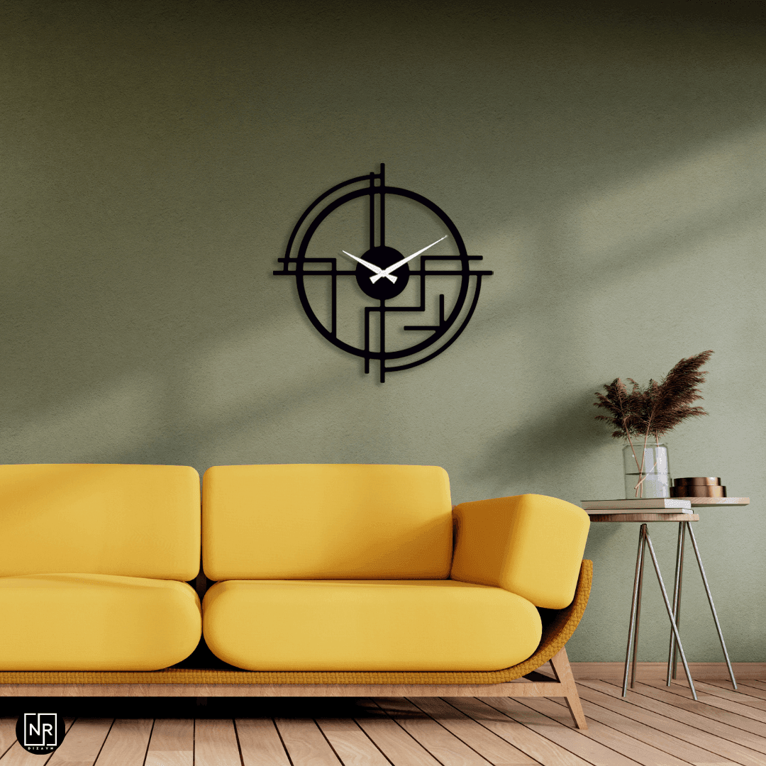 Dekoratif Metal Duvar Saati