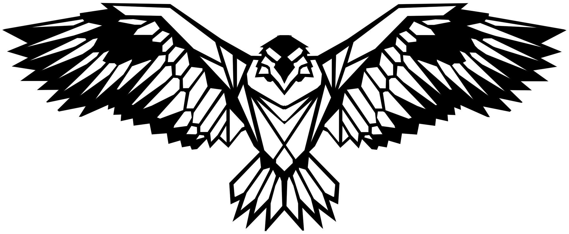 Kartal Motifli Metal Duvar Tablosu
