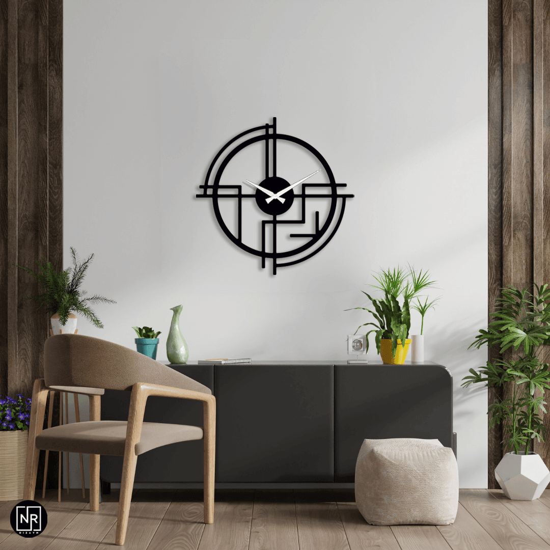 Dekoratif Metal Duvar Saati