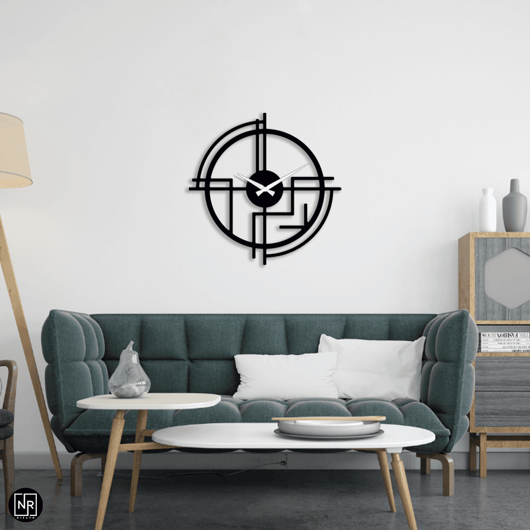 Dekoratif Metal Duvar Saati