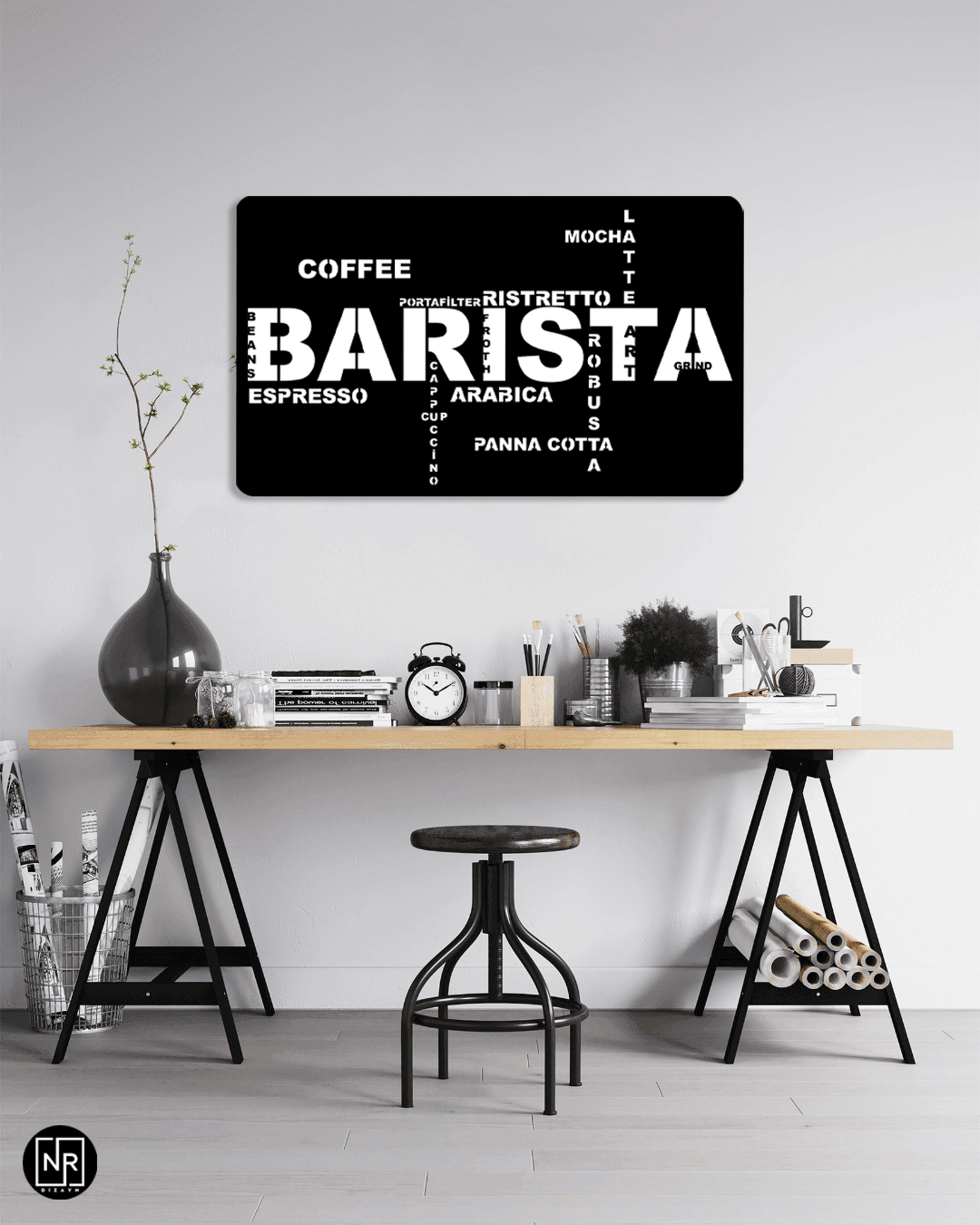 CaffèGraph Metal Duvar Tablosu