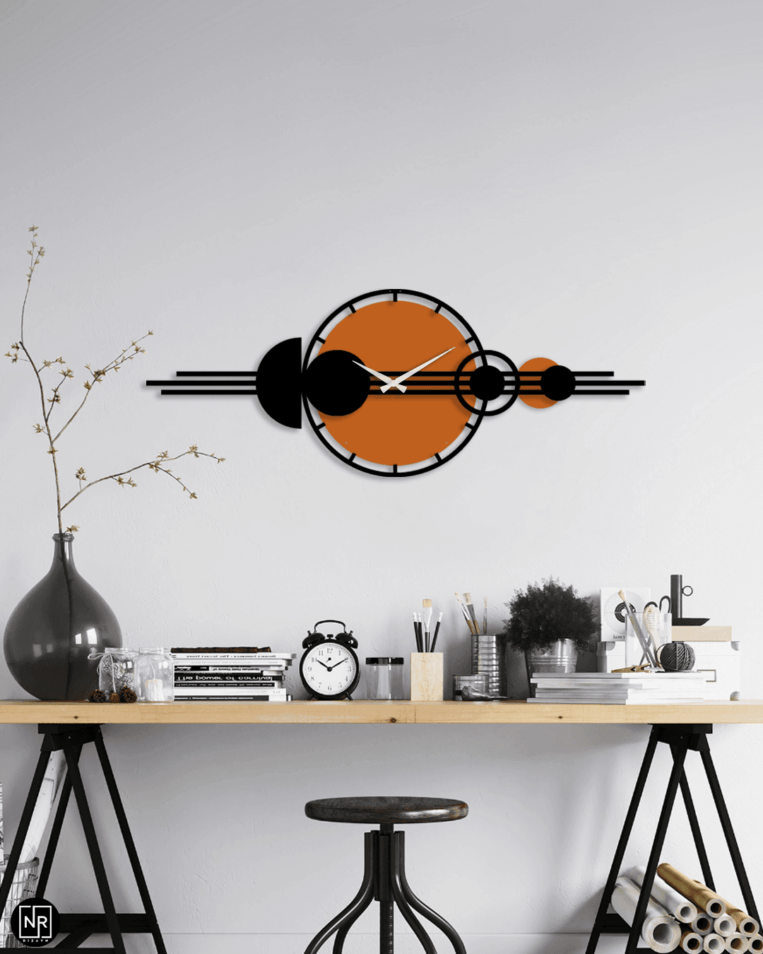 Solaria Metal Duvar Saati