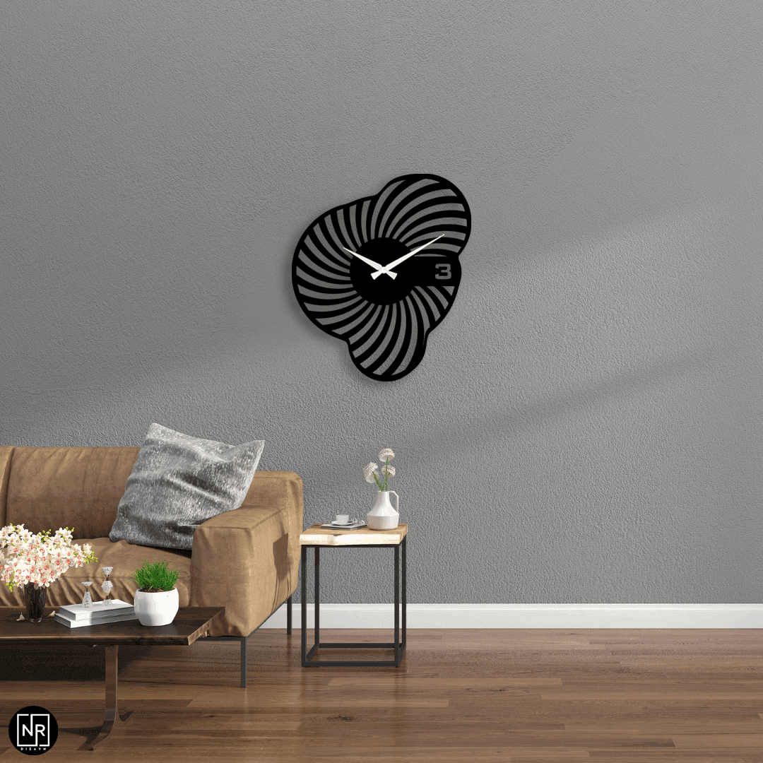 Cogmotion Dekoratif Metal Duvar Saati