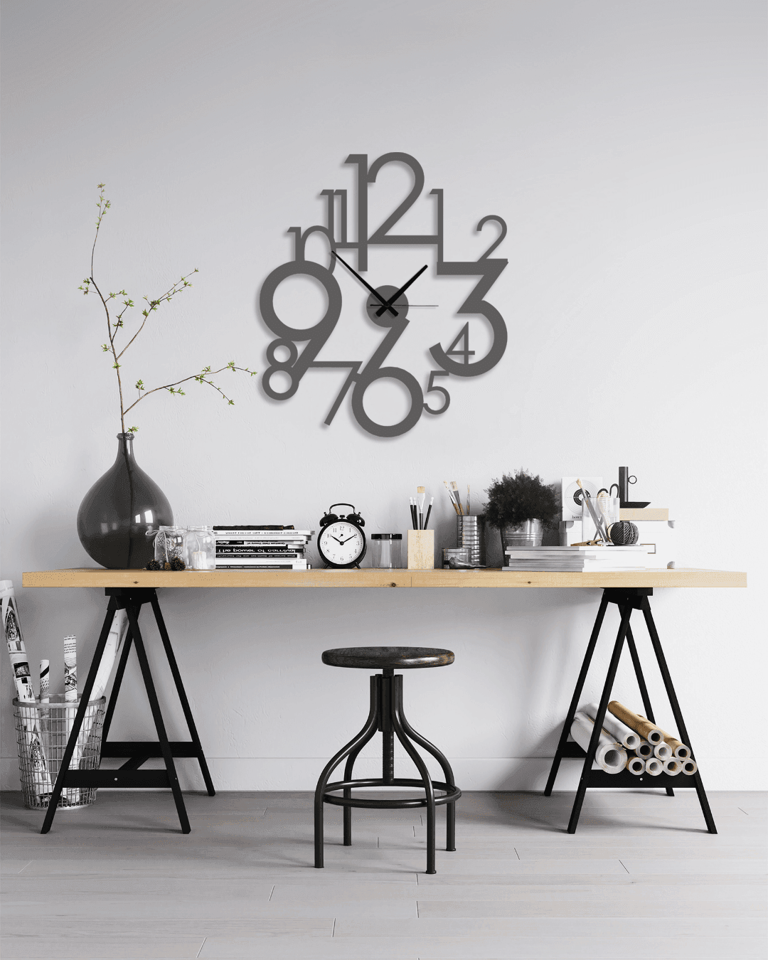 NeoWall Metal Duvar Saati