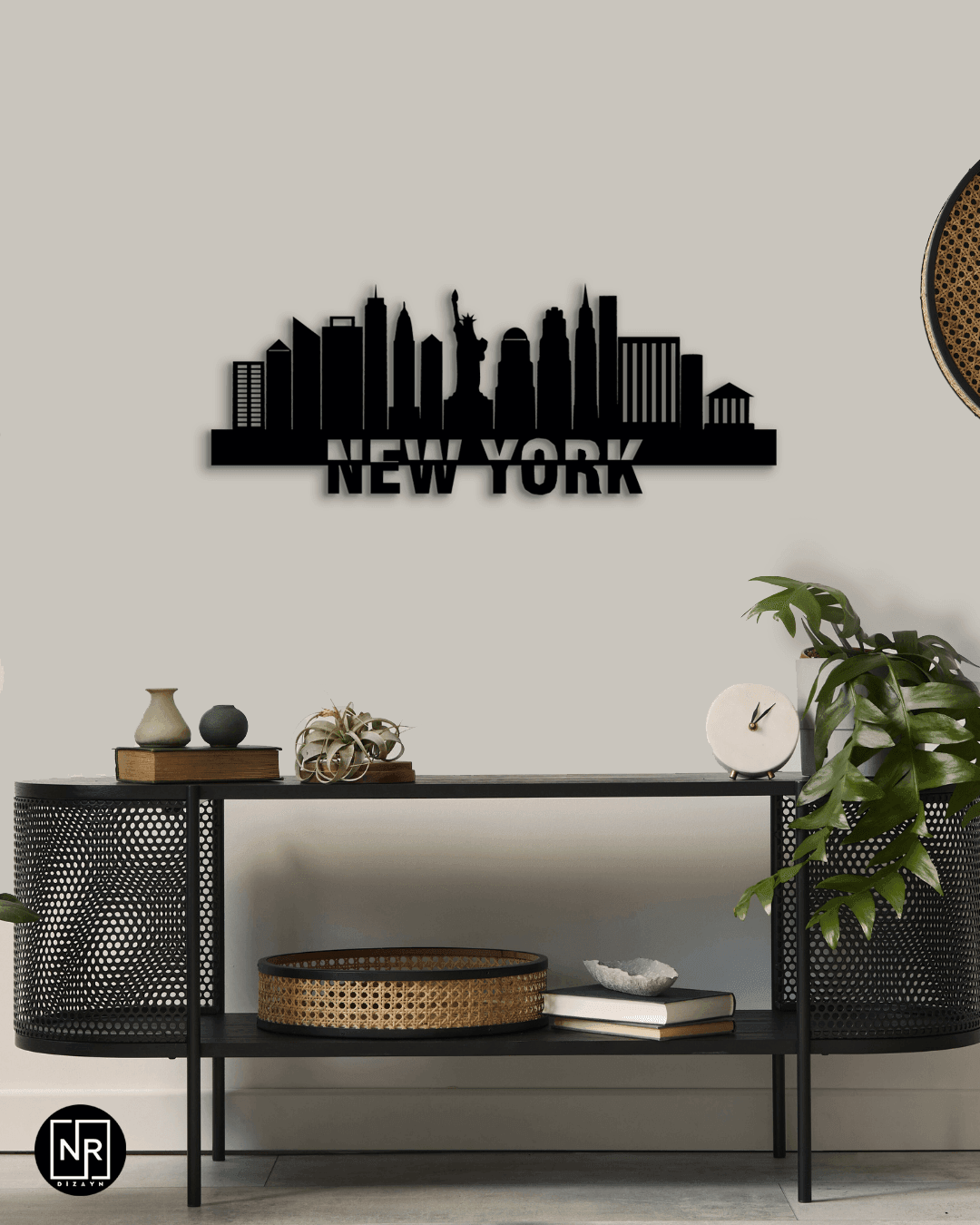 New York Dekoratif Metal Duvar Tablosu