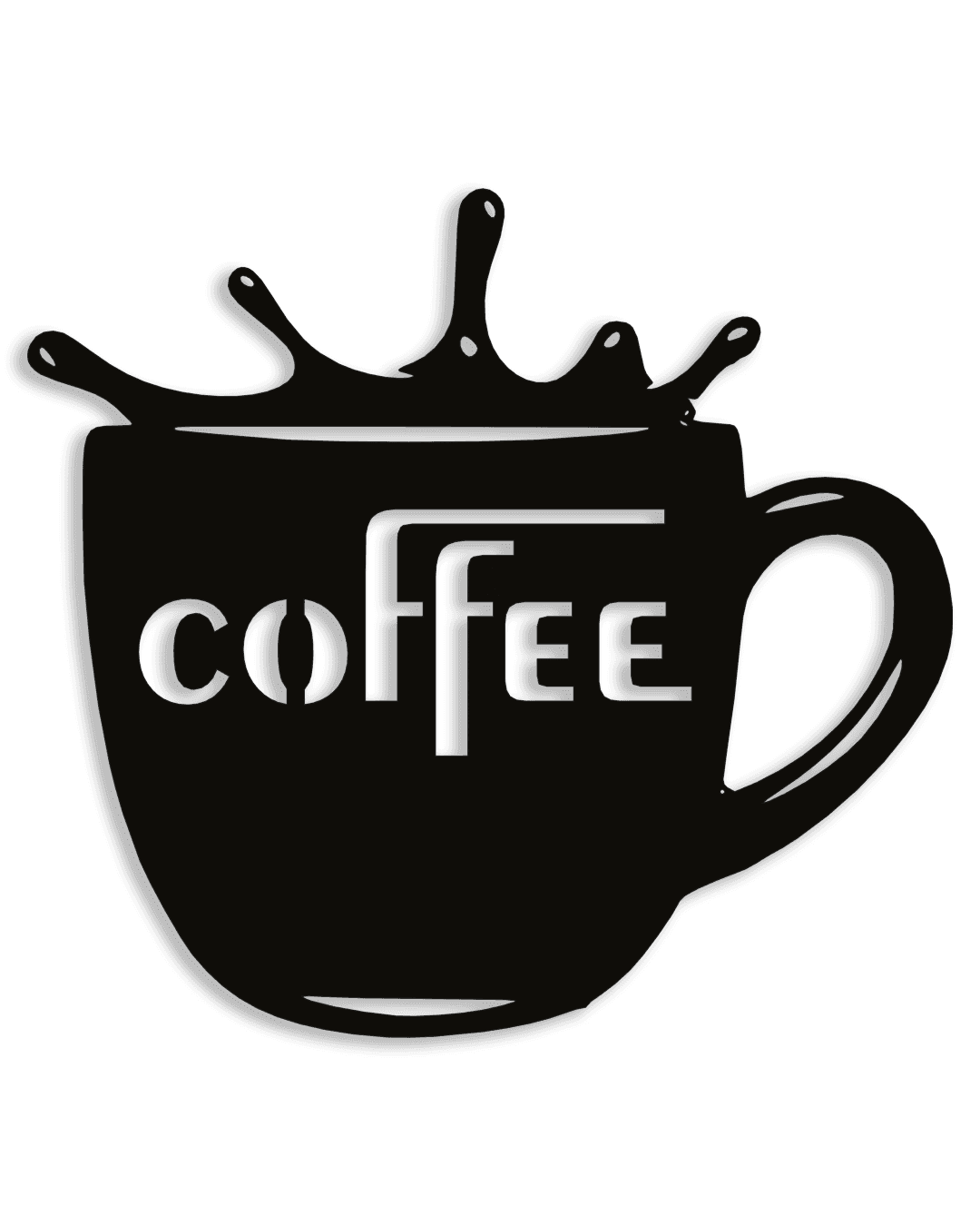 Coffee Dekoratif Metal Duvar Tablosu