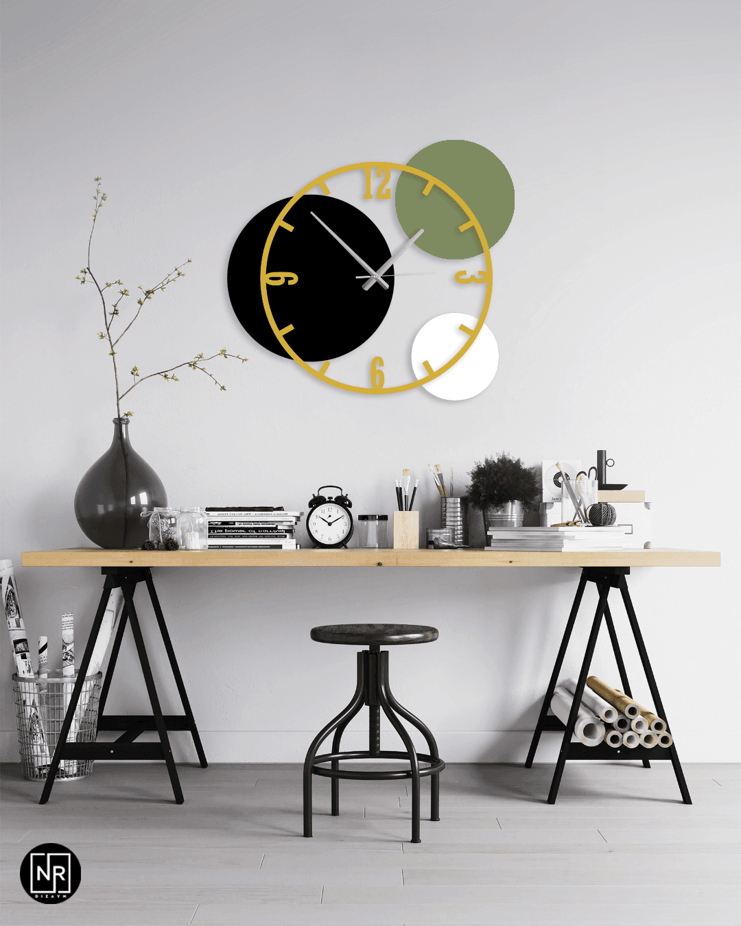 ColorSync Metal Duvar Saati