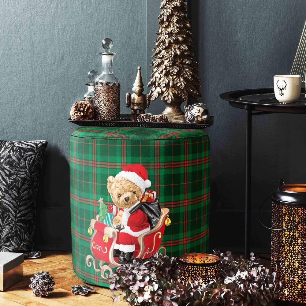SANTA TEDDY PUF
