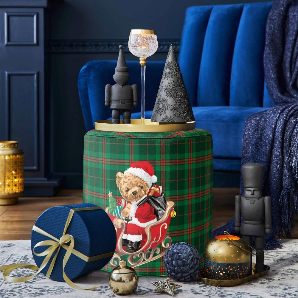 SANTA TEDDY PUF