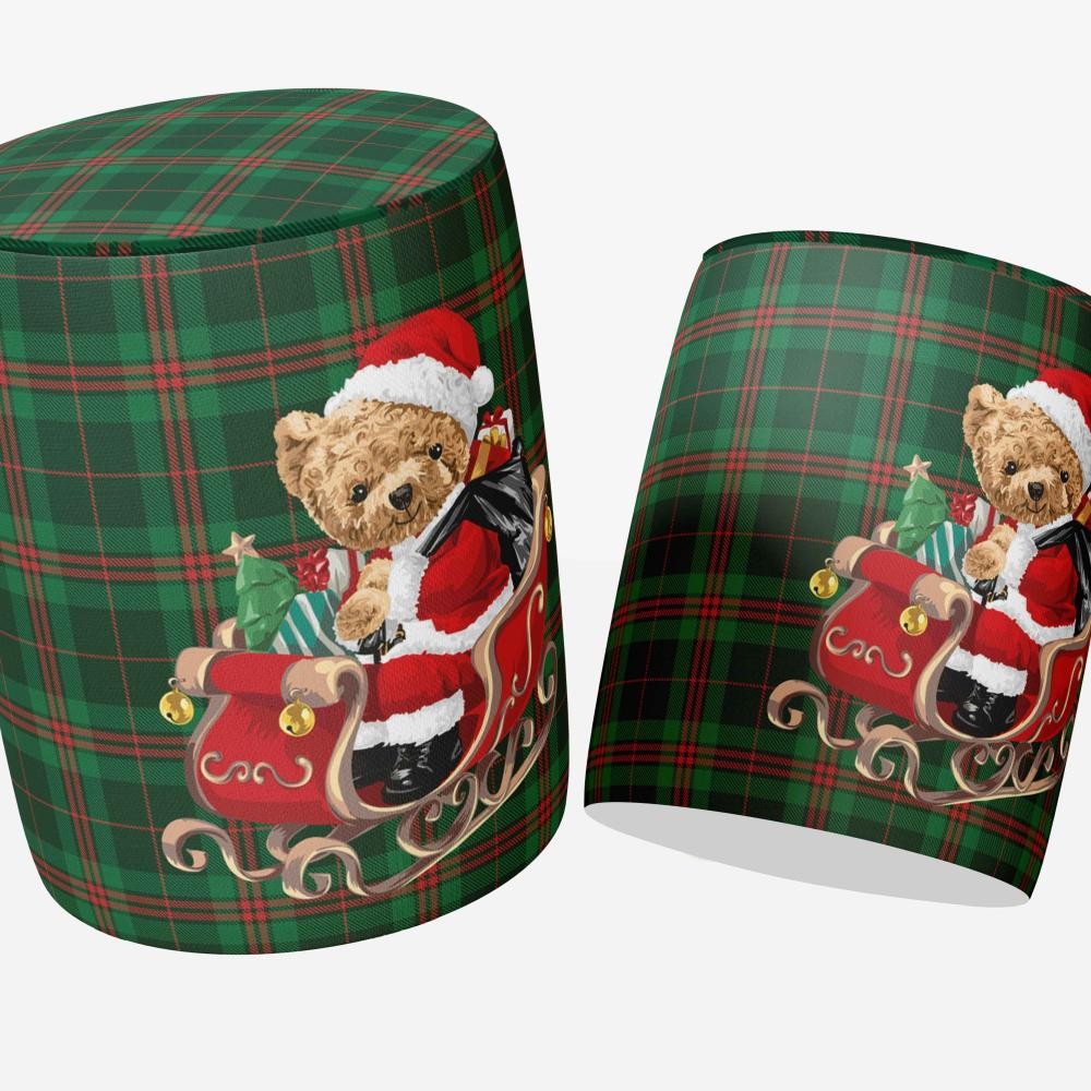 SANTA TEDDY PUF