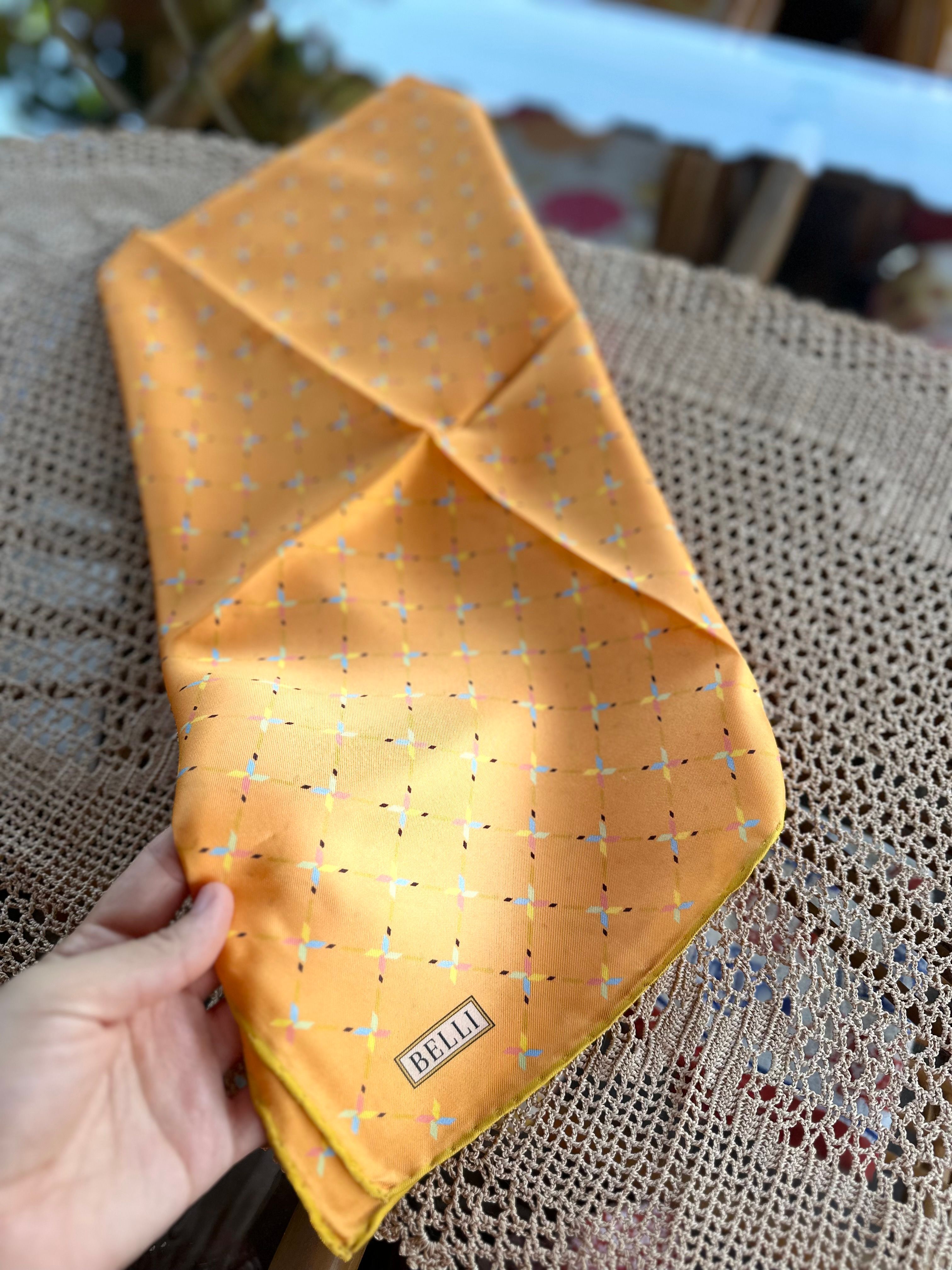 Belli Twill ipek eşarp 