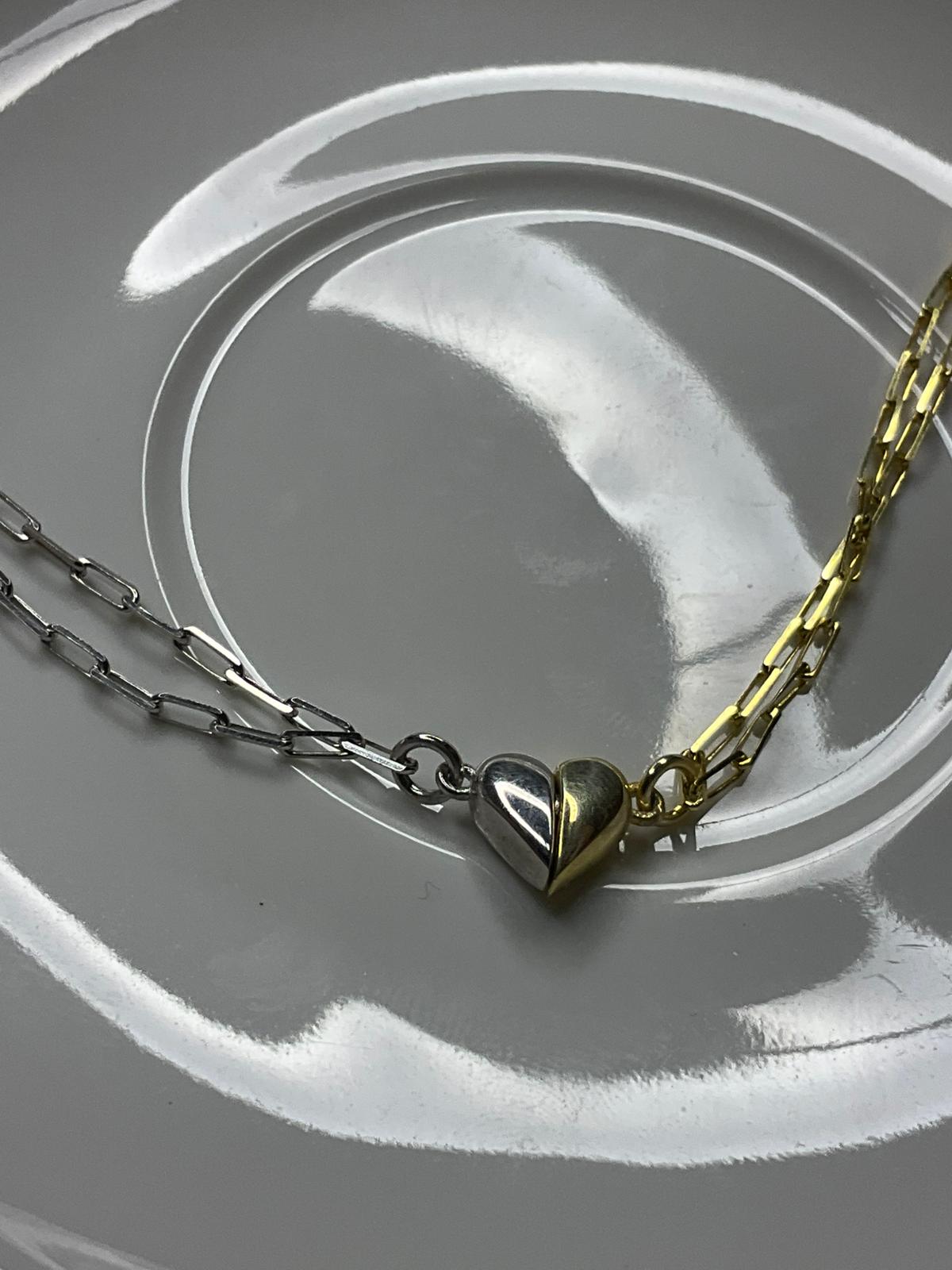 DEFINİNG LOVE AŞK İÇİN ÇİFT TEMASLA MIGNATISLI KALPLİ BİLEKLİK