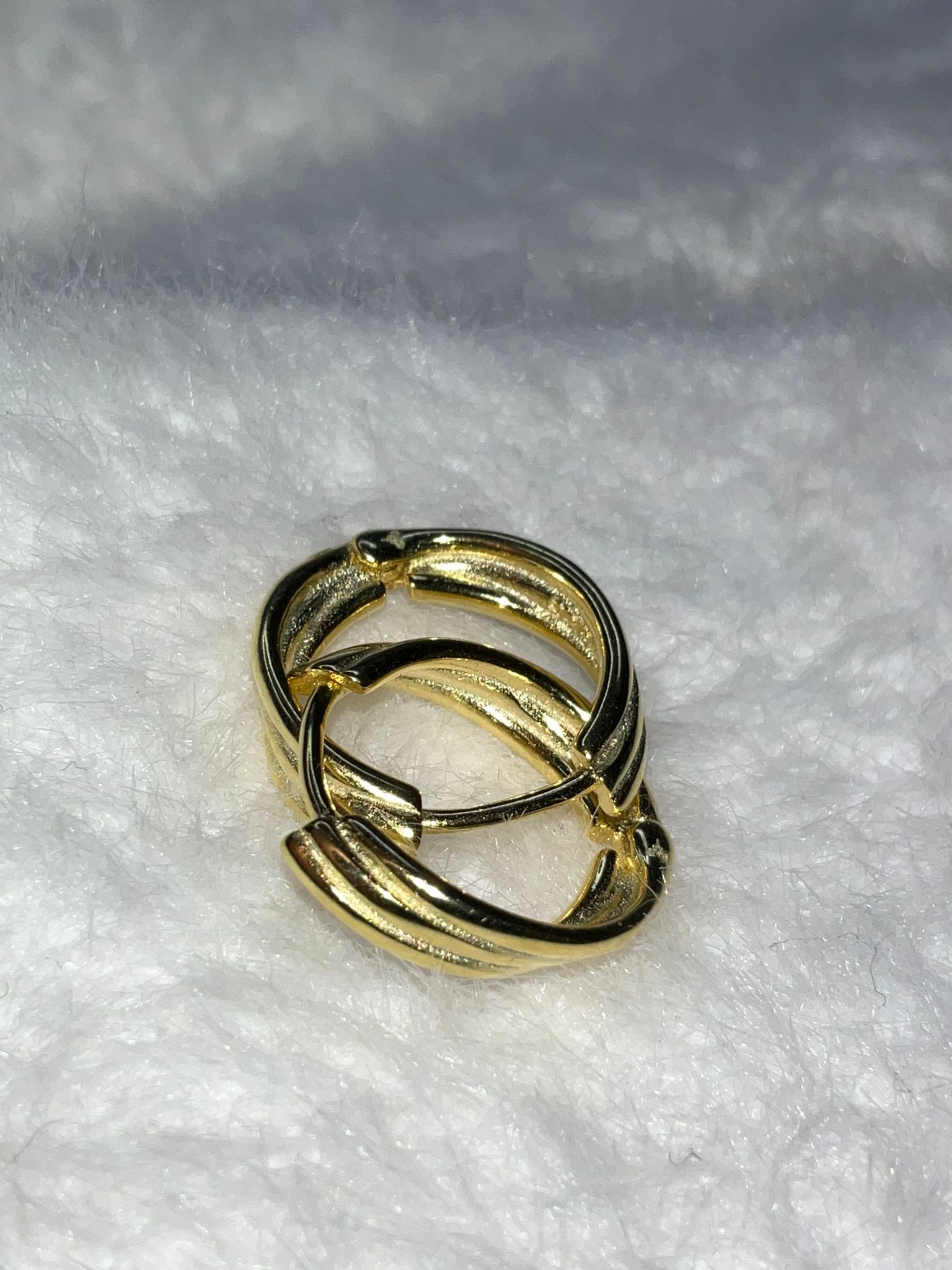 TRİPLE HOOP HALKA MODEL GÜMÜŞ KÜPE