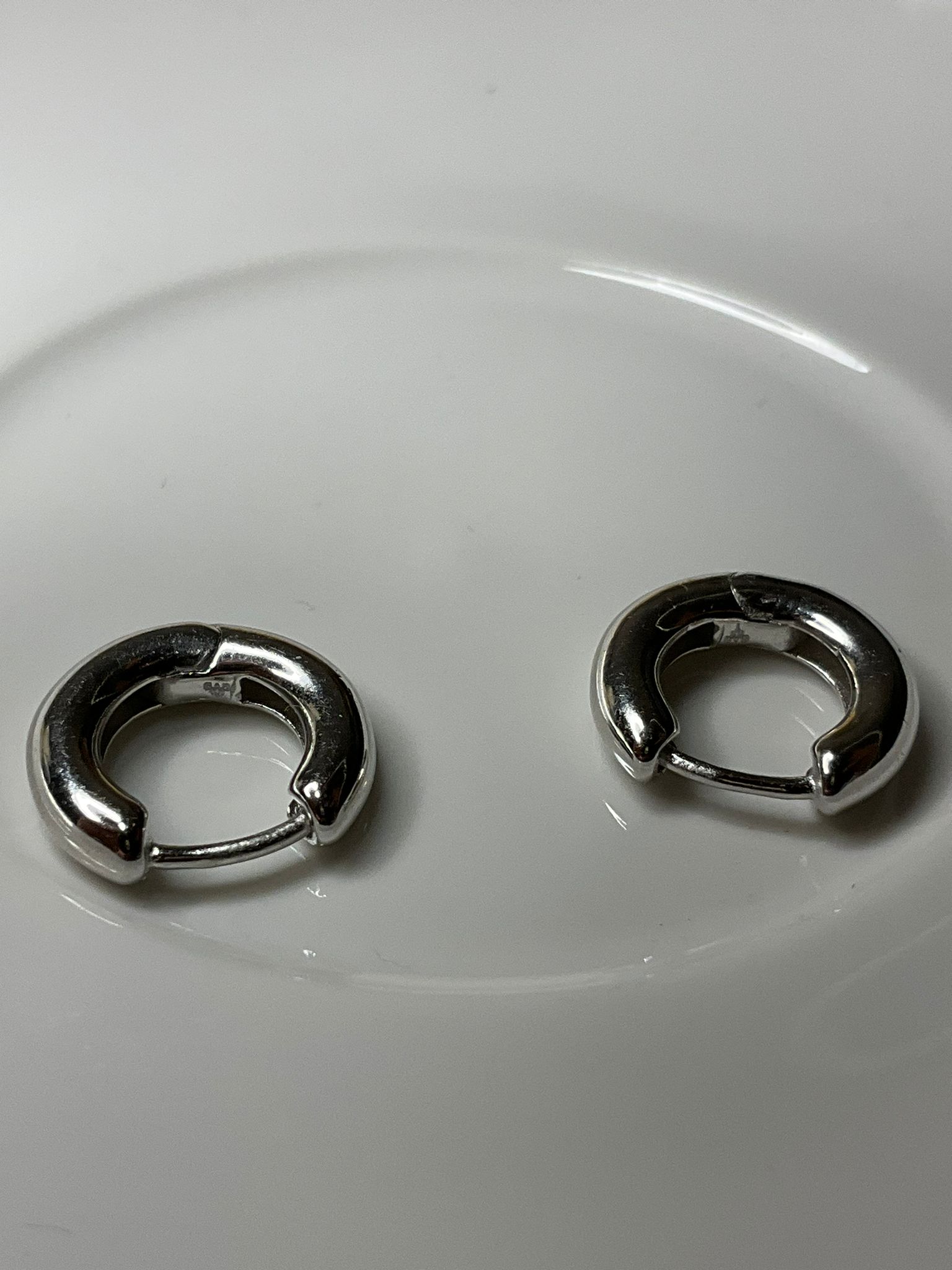 BOMBELİ 14K KAPLAMA GÜMÜŞ HALKA KÜPE