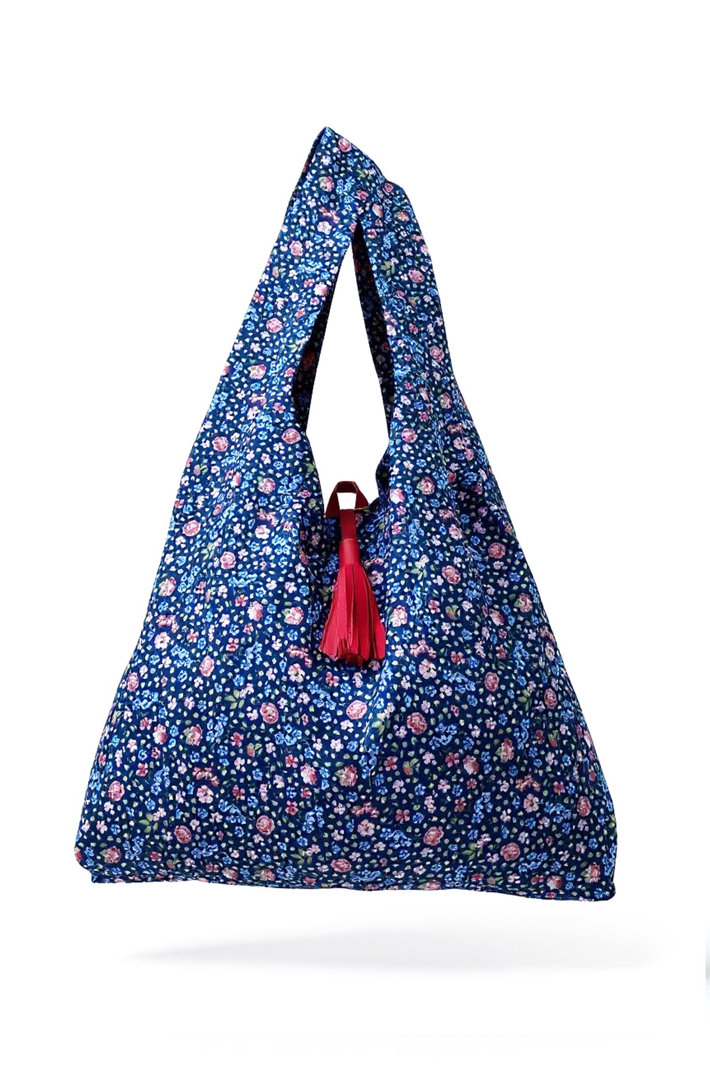 Desenli Poplin Kumaş Torba Çanta 