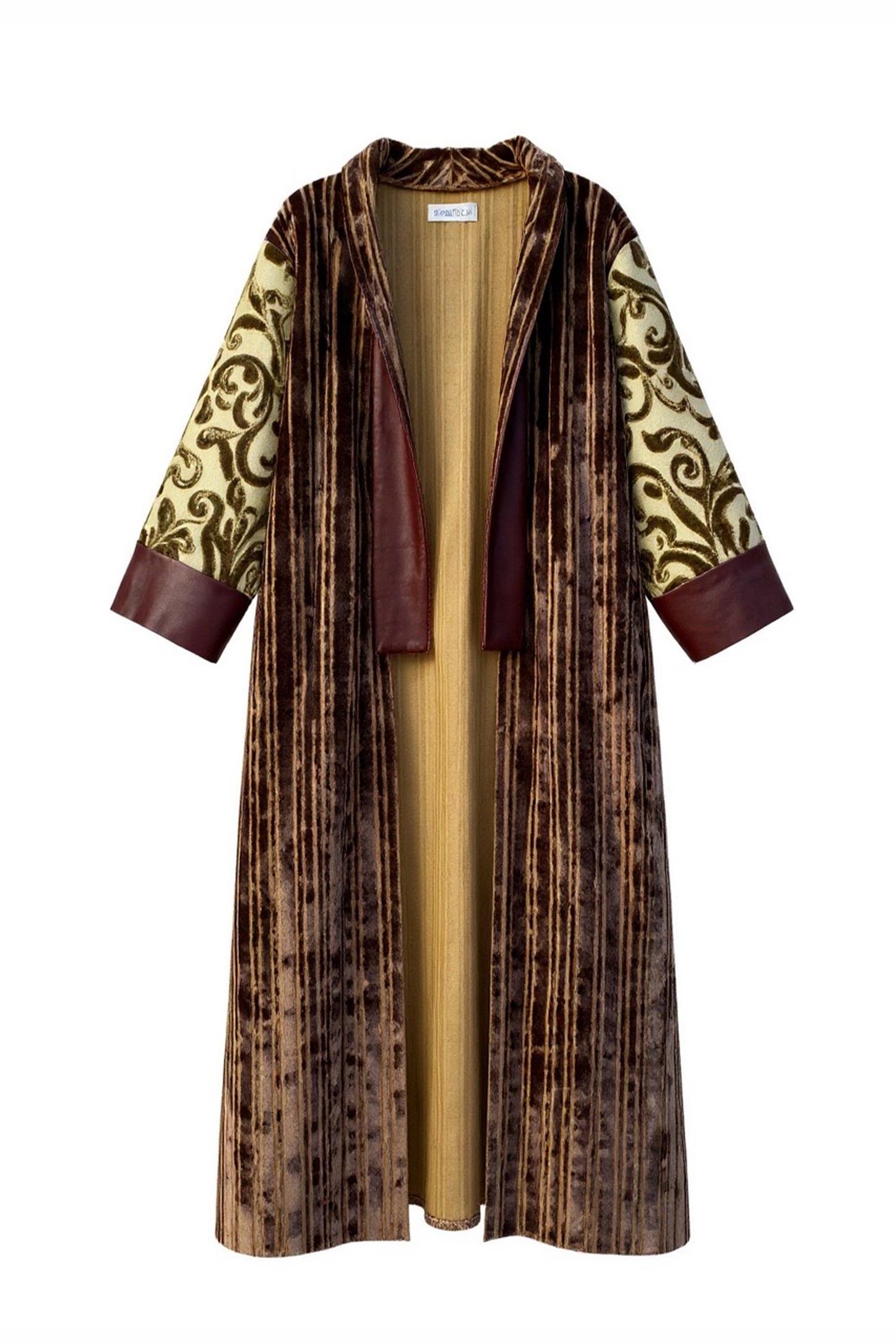 Maksi Boy Deri Kemerli Kaftan