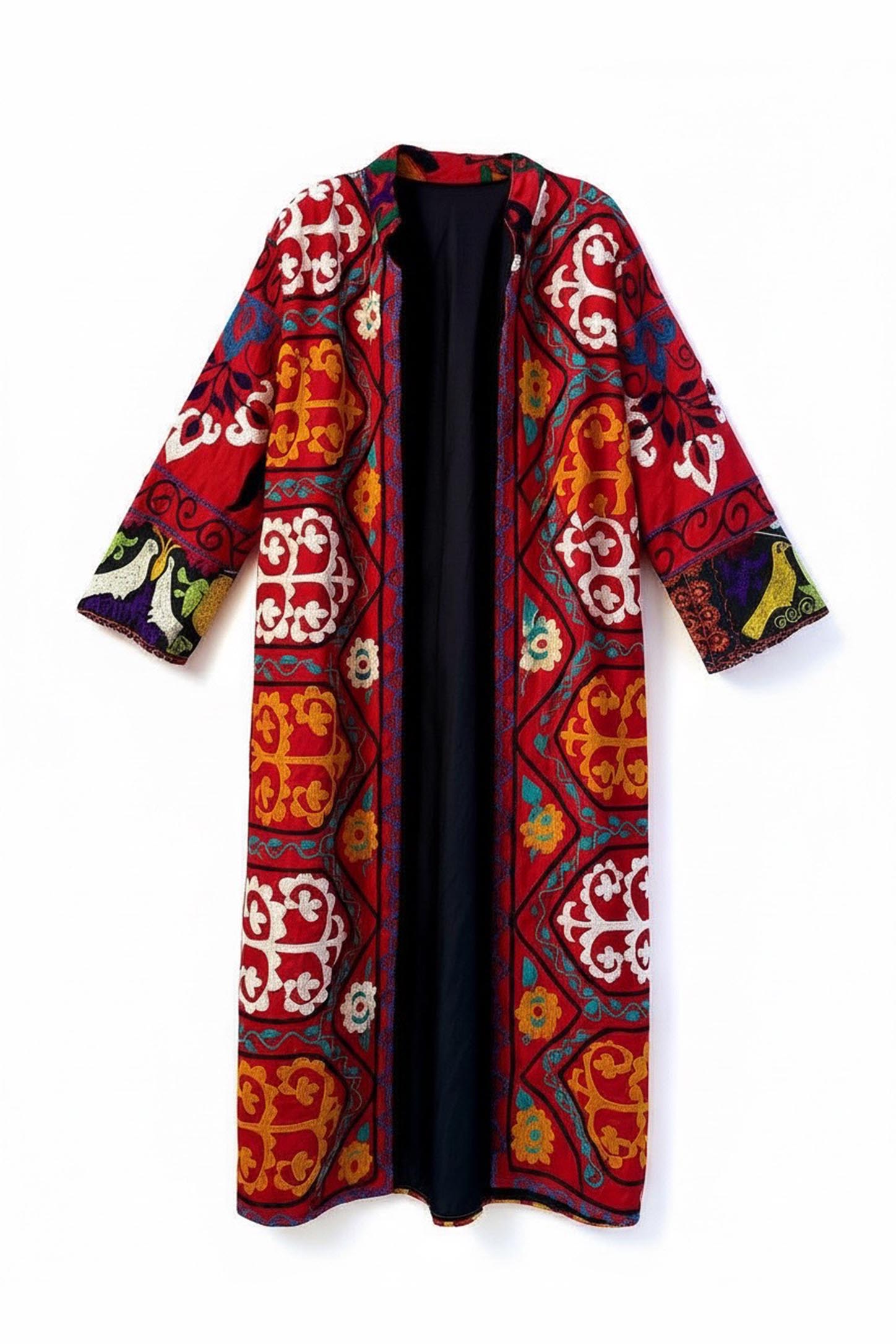 Suzani Astarlı Uzun Kaftan