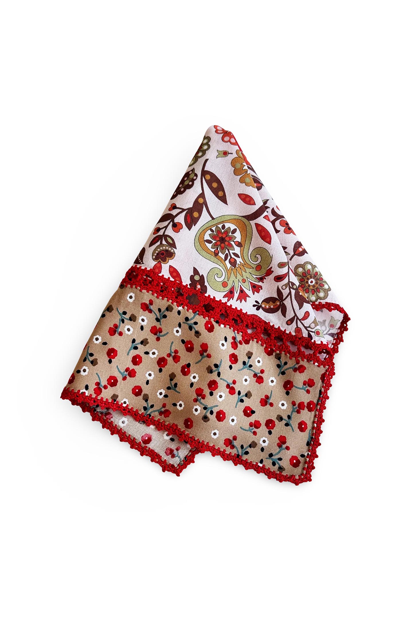 Elişi Dantel Kenarlı Desenli Peçete
