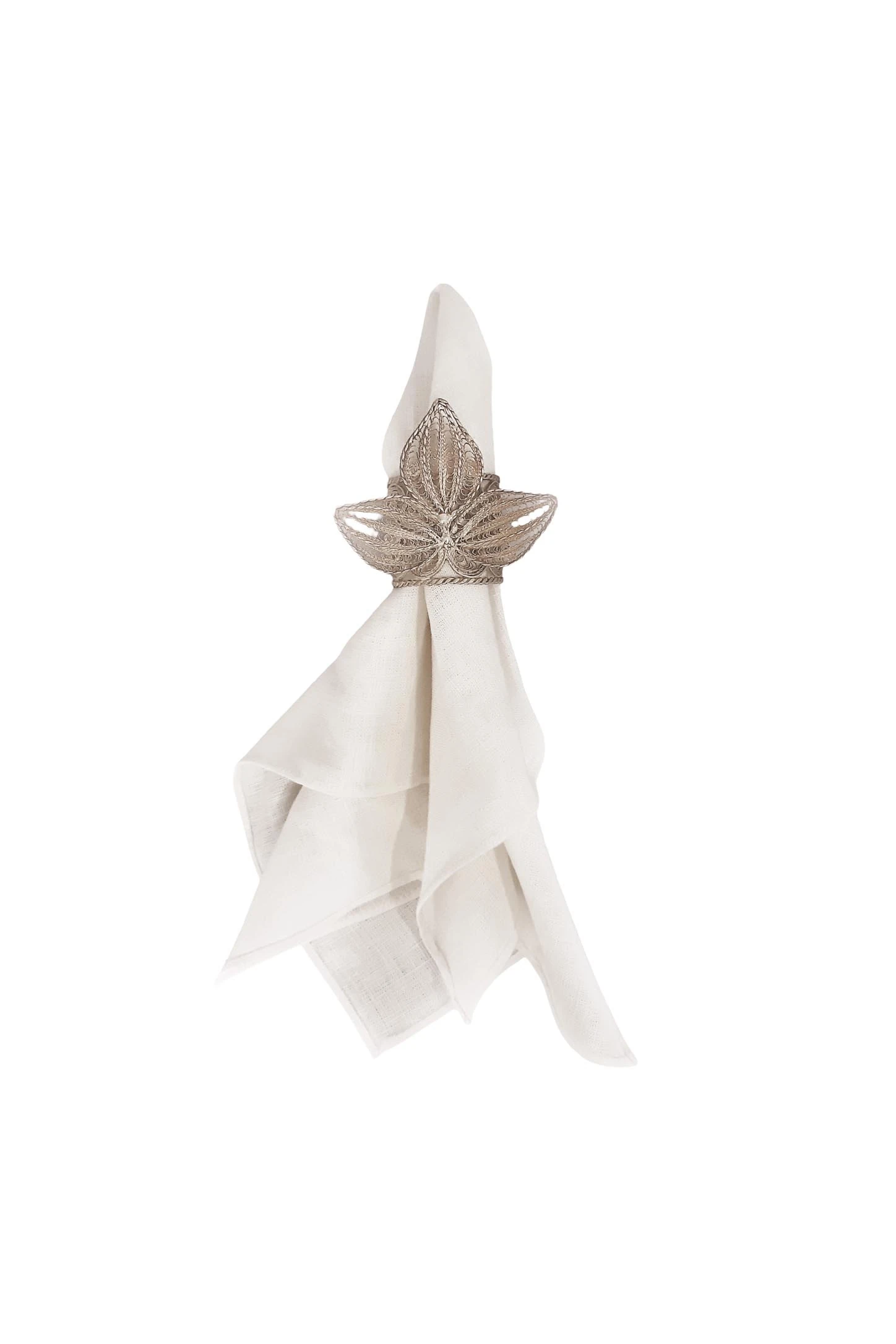 Üç Yaprak Motifli Telkari Peçetelik