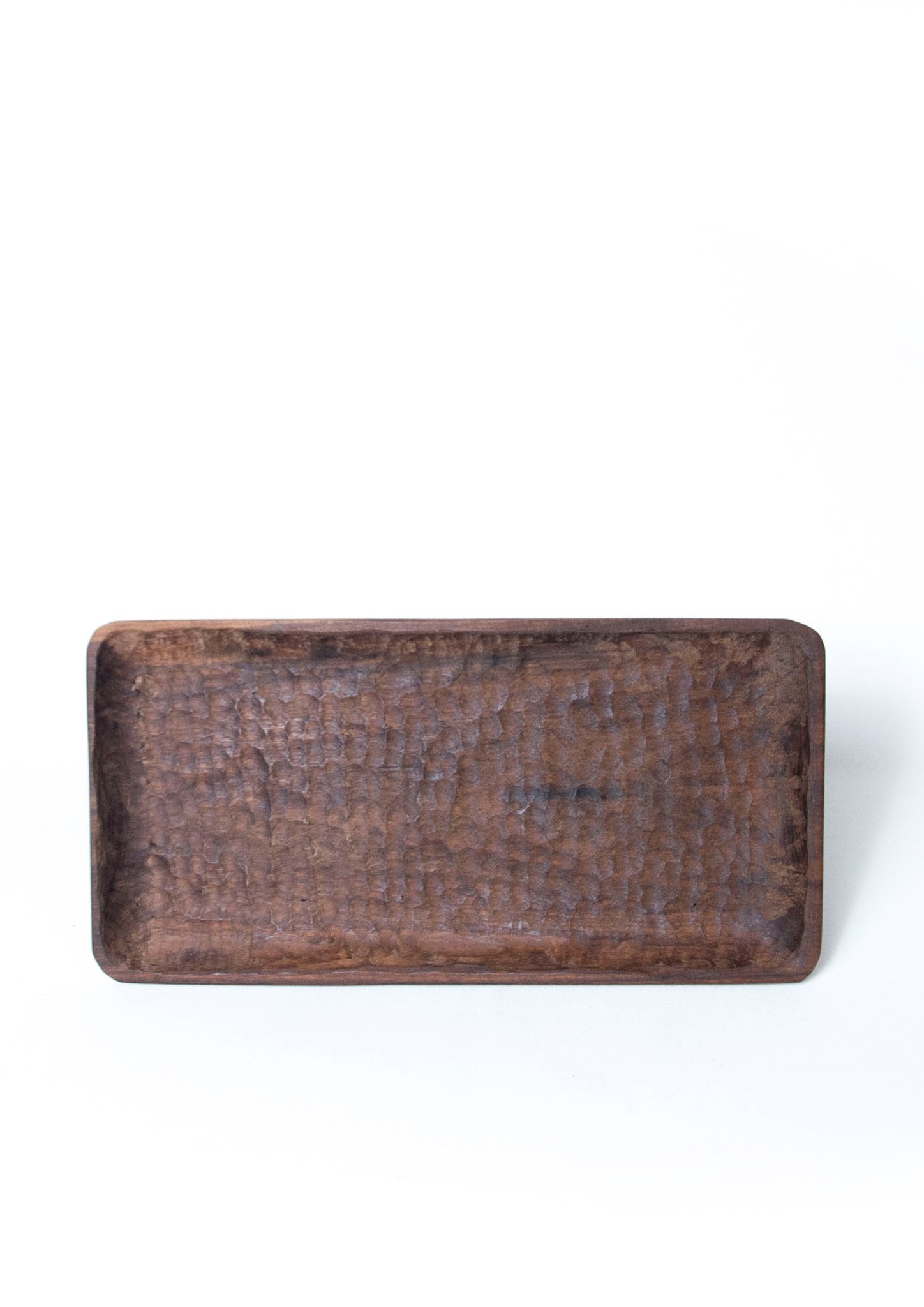 Hand Carved Wooden Rectangular Plate