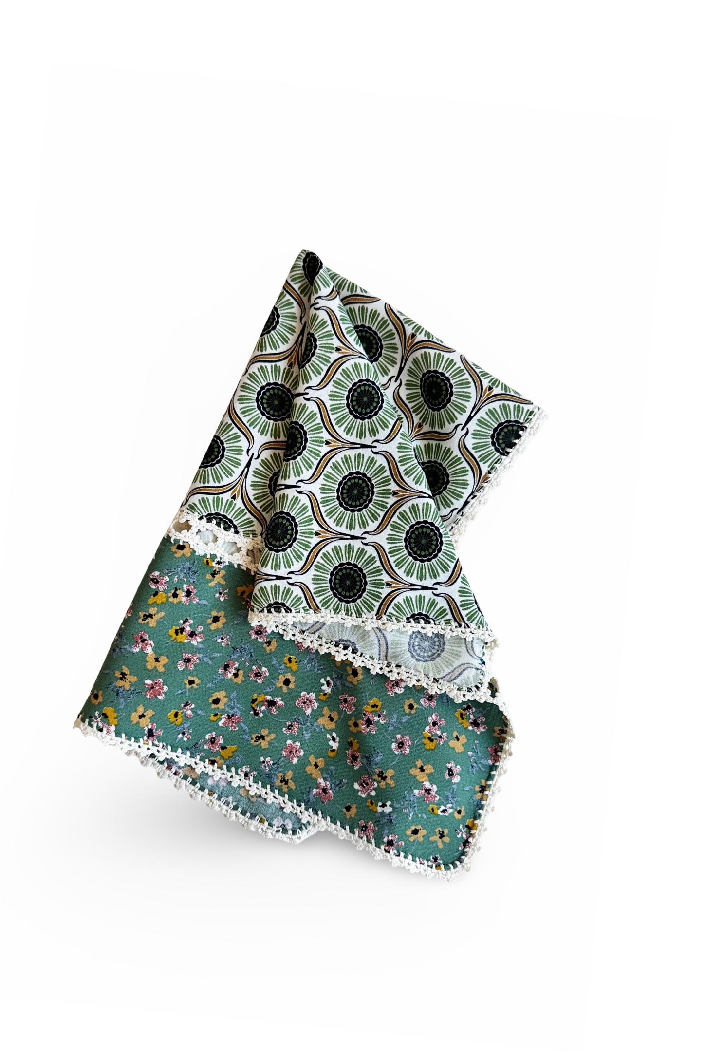 Elişi Dantel Kenarlı Desenli Peçete