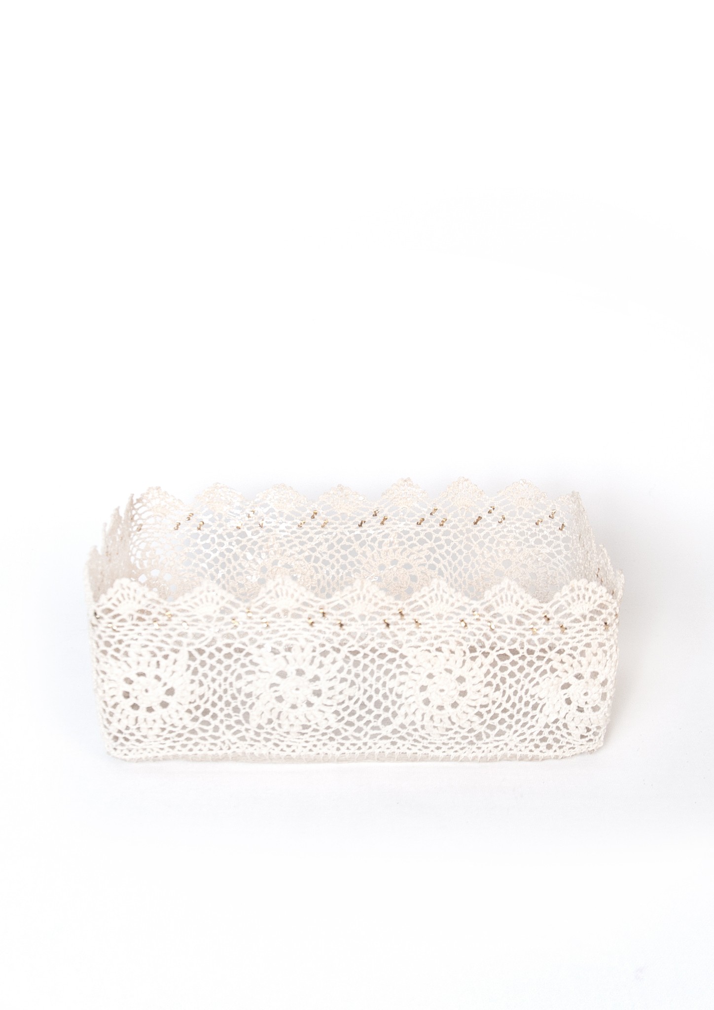Embroidered Lace Basket
