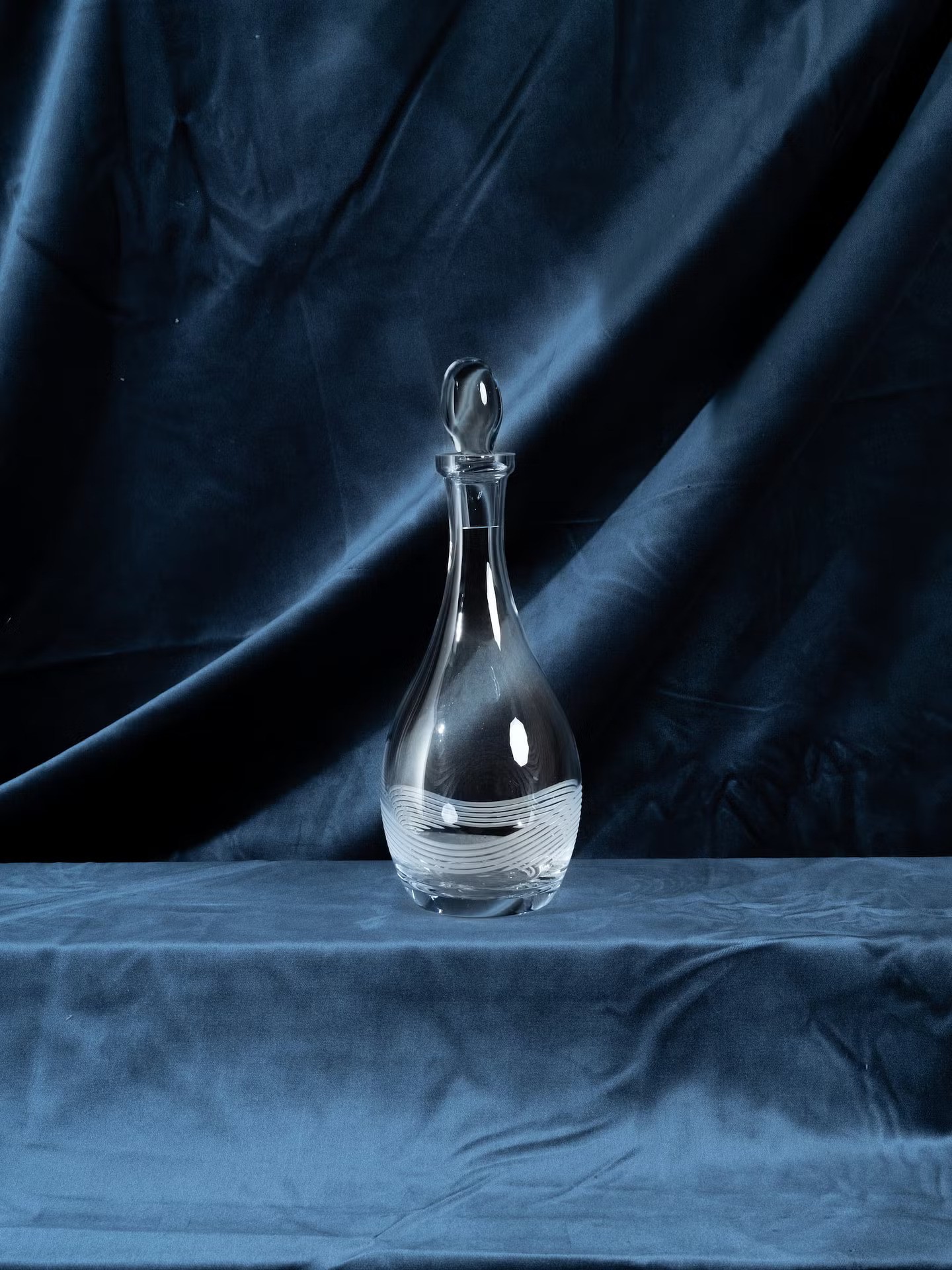 Handcrafted Cut Glass Carafe