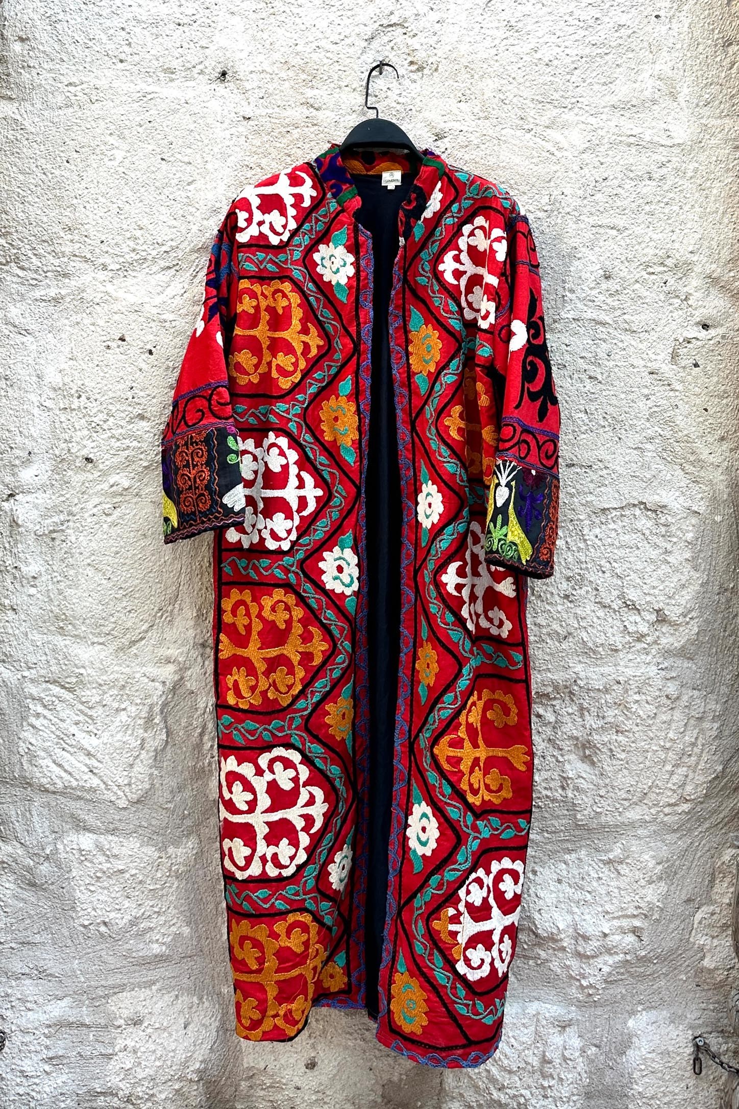 Suzani Astarlı Uzun Kaftan