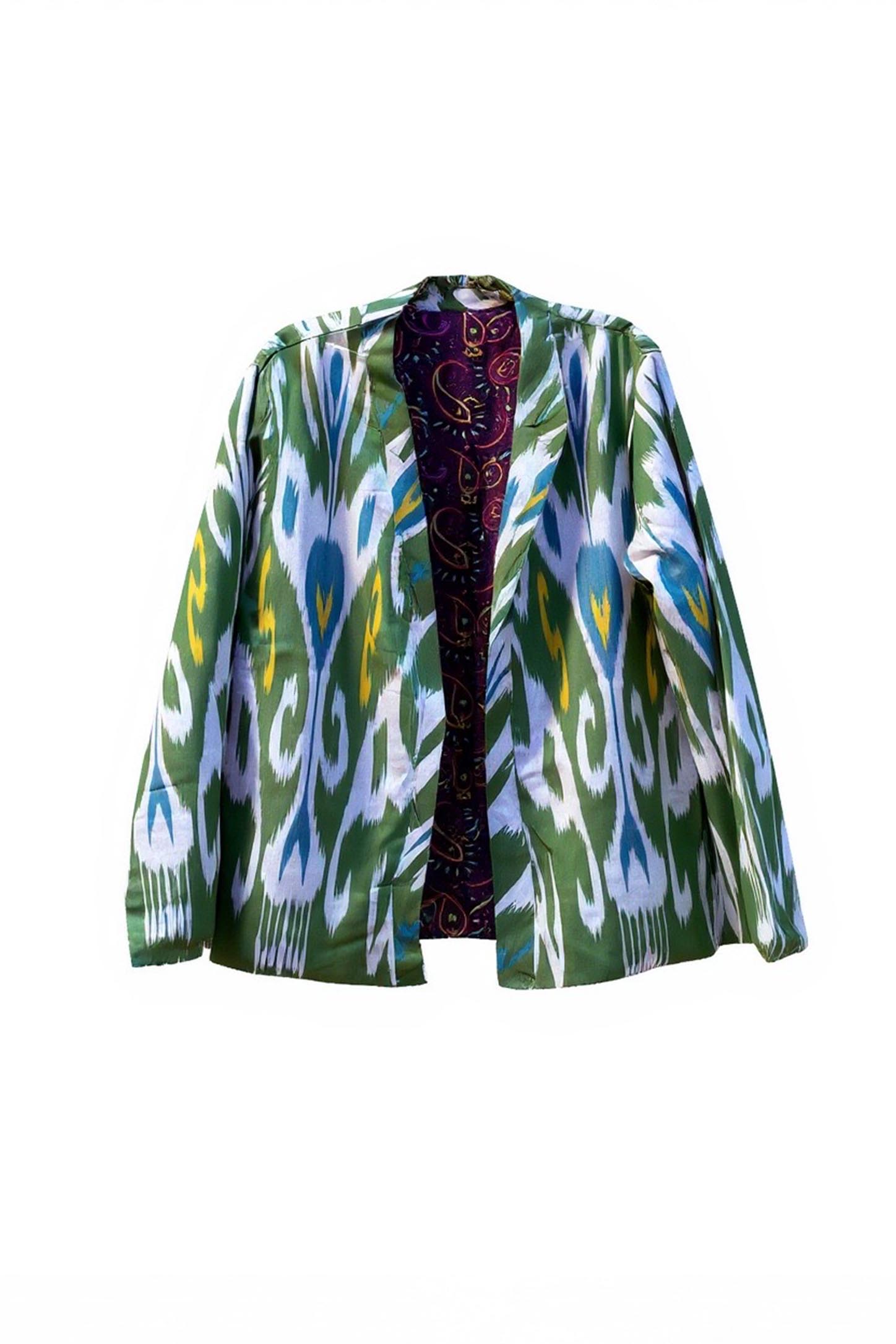 İkat Desenli Astarlı Ceket