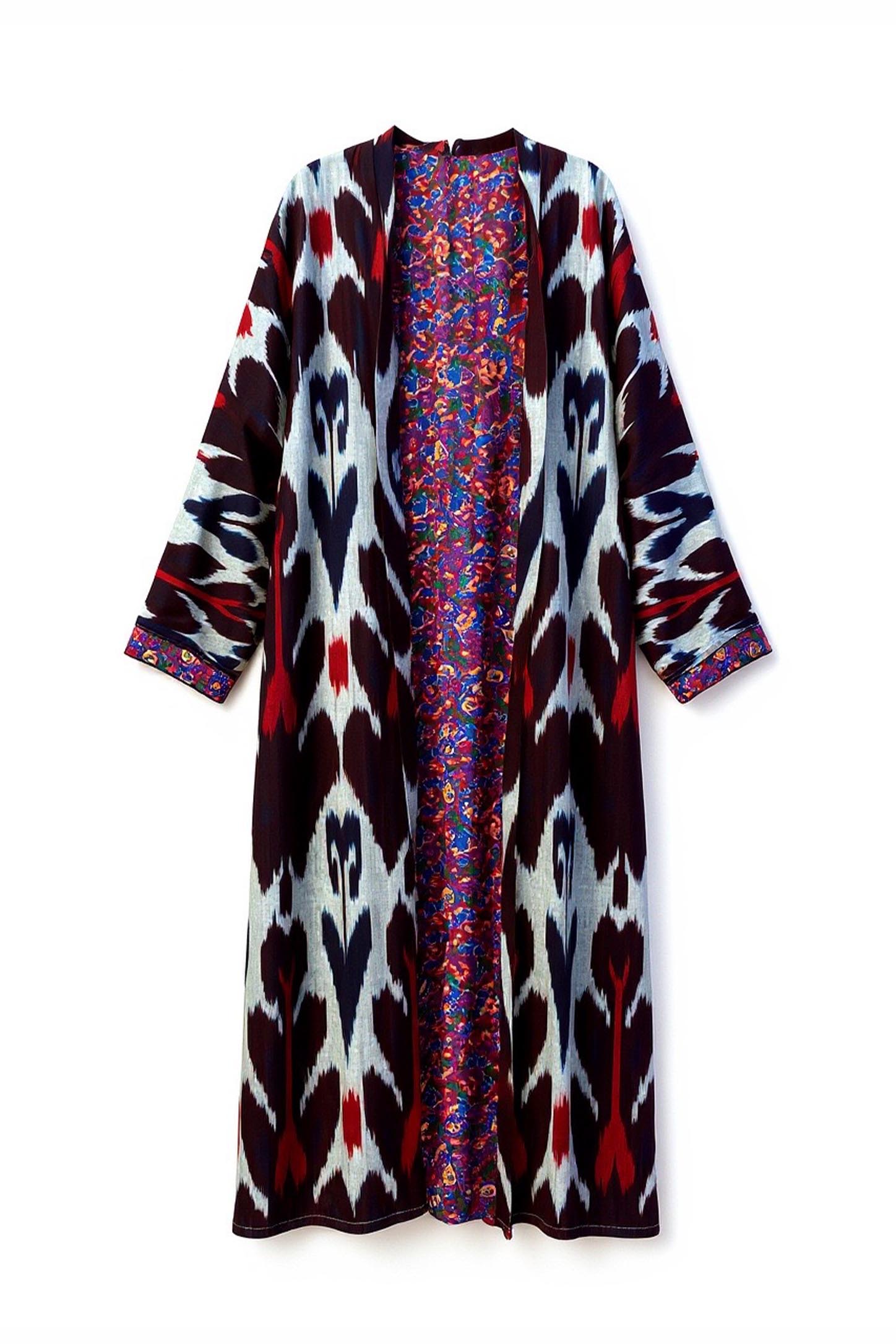 İkat Astarlı Uzun Kaftan