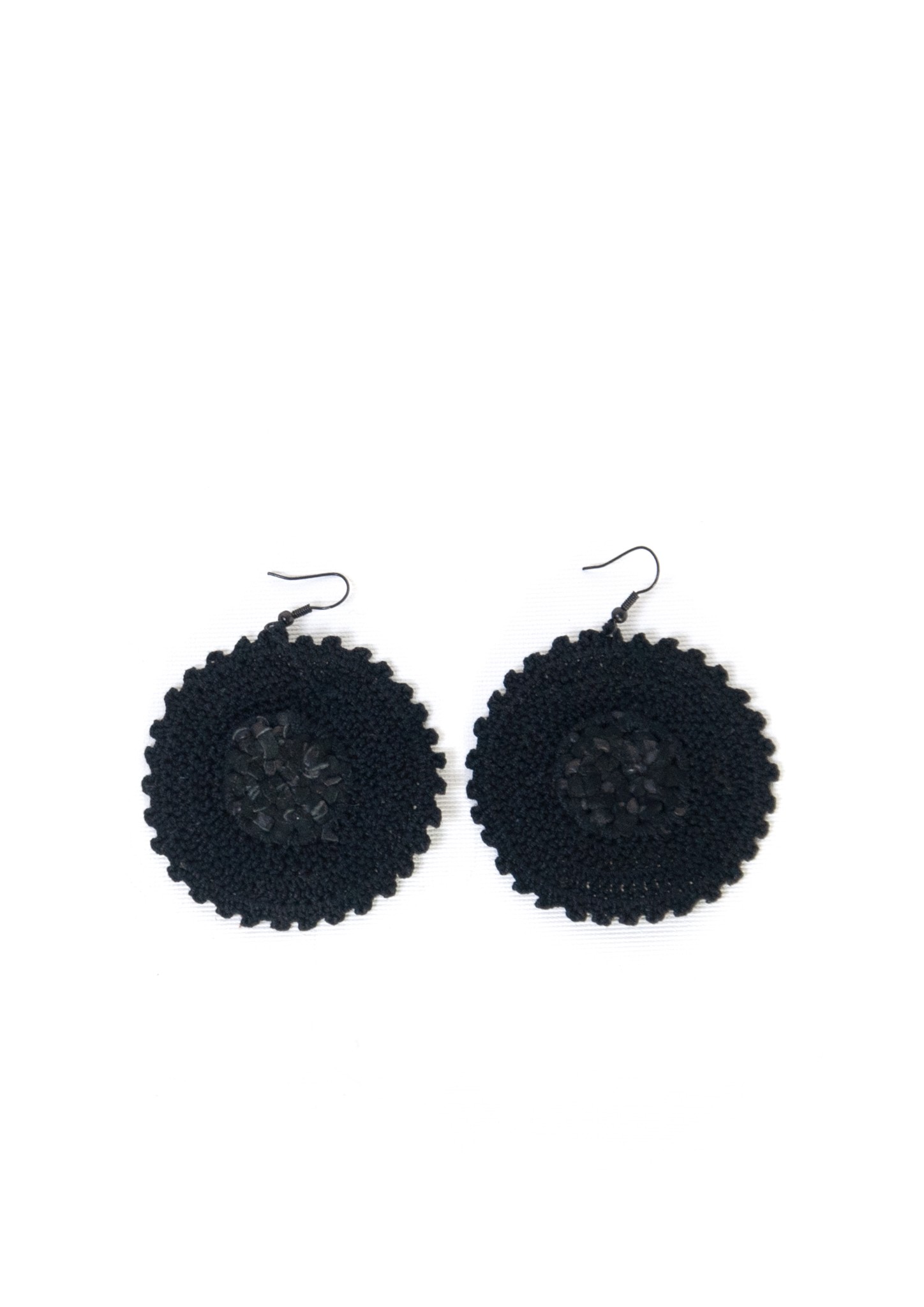 Handcrafted Leather Lace Earrings