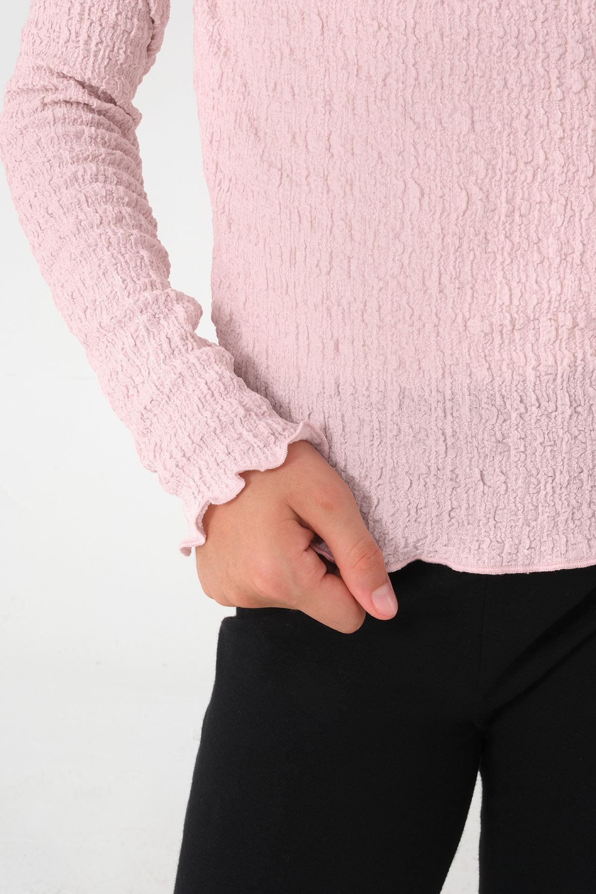Pembe Uzun Kollu Kız Çocuk Tişört | Şık ve Rahat Kesim