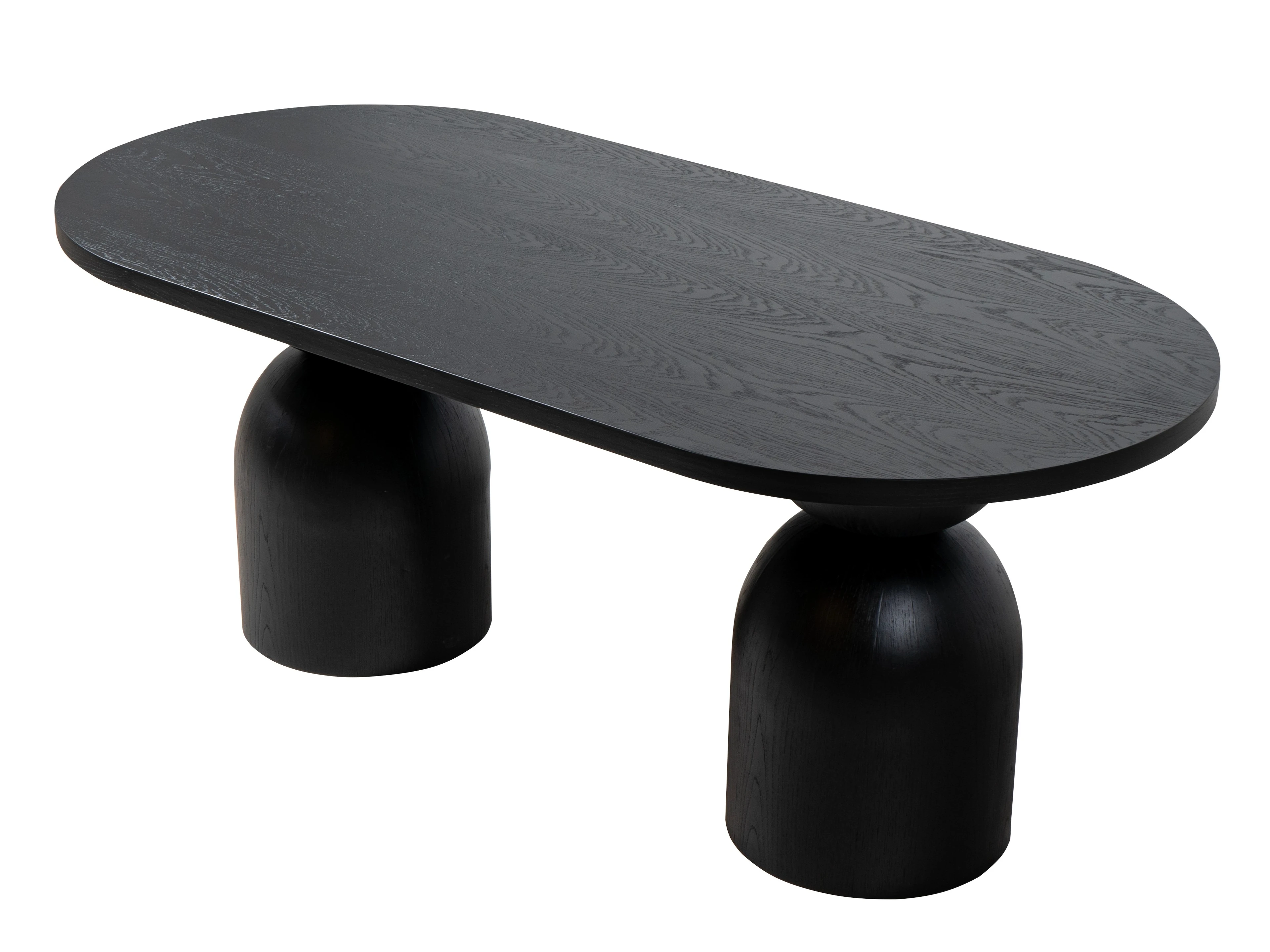 Prada Masa, Meşe Kaplama, Siyah