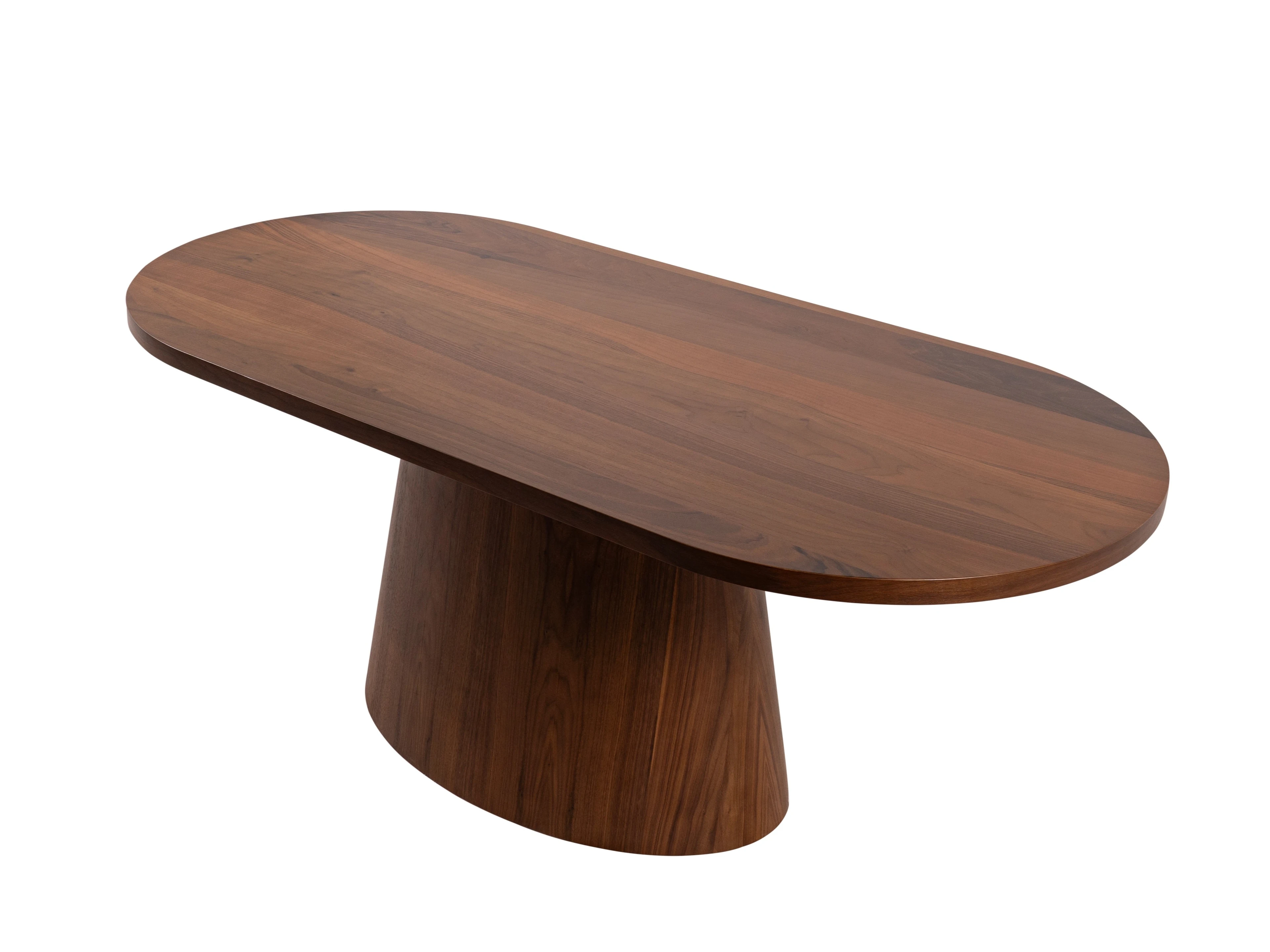 Elips Masa, Ceviz Kaplama, Ceviz