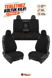 Terletmez Oto Koltuk Koruyucu Kılıf 2+3 Parça Tam Set 
