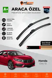 Honda Civic 10 Ön Cam Silecek Seti 2015-2021 Premium Araca Özel 65-45 Cm A+ Kalite