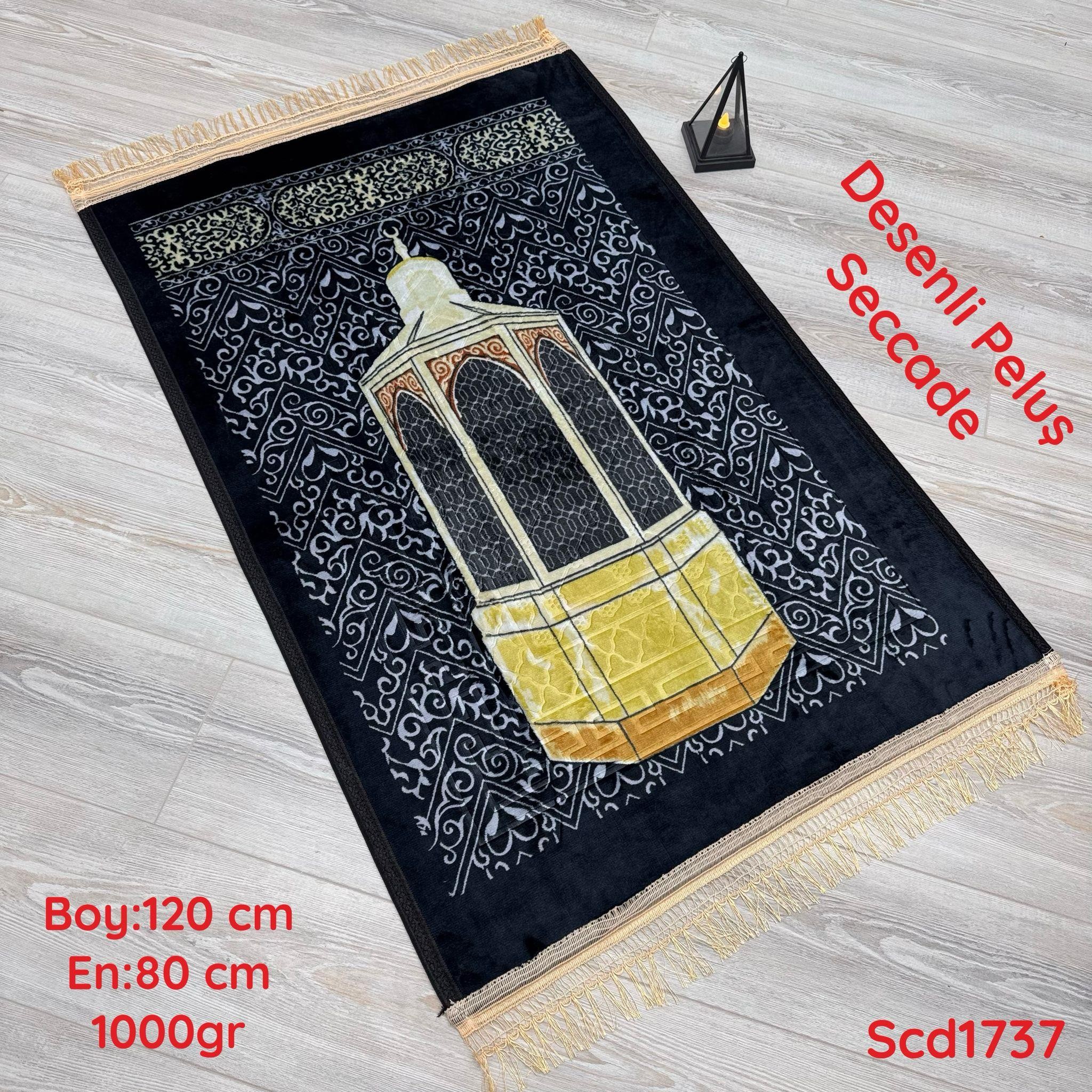 ZV-036 Desenli Peluş Seccade