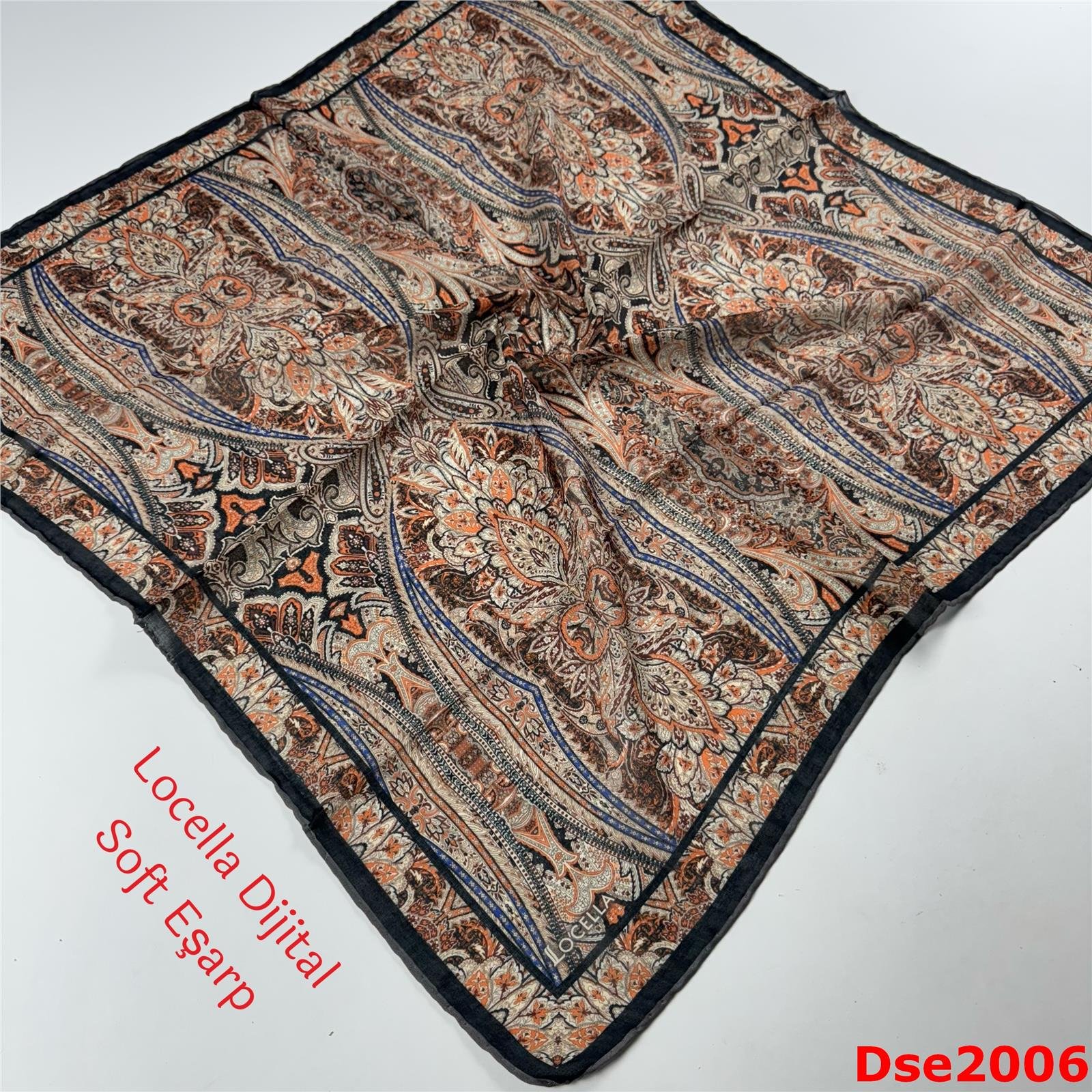 R-009 Locella El Dikişli Soft Eşarp