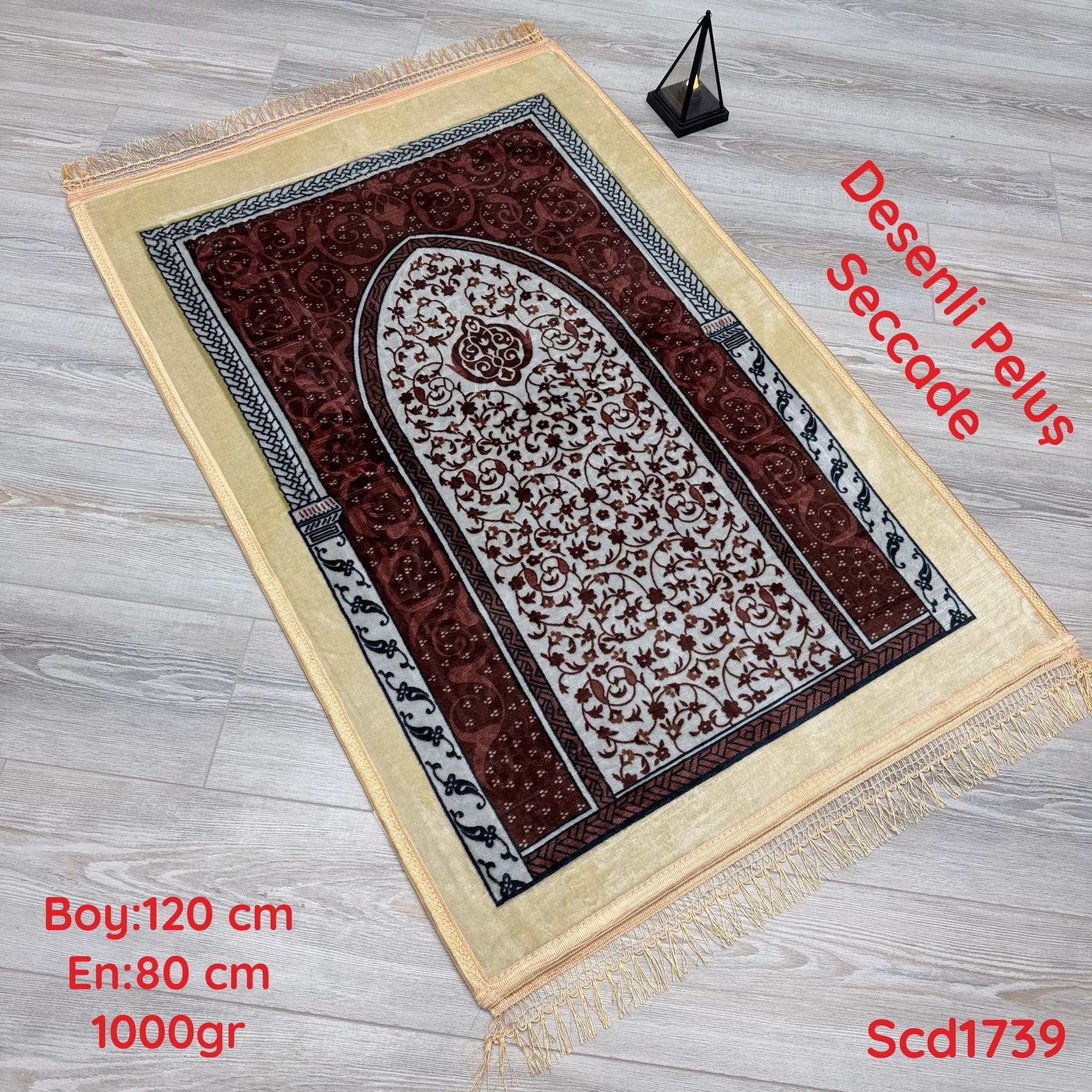 ZV-038 Desenli Peluş Seccade