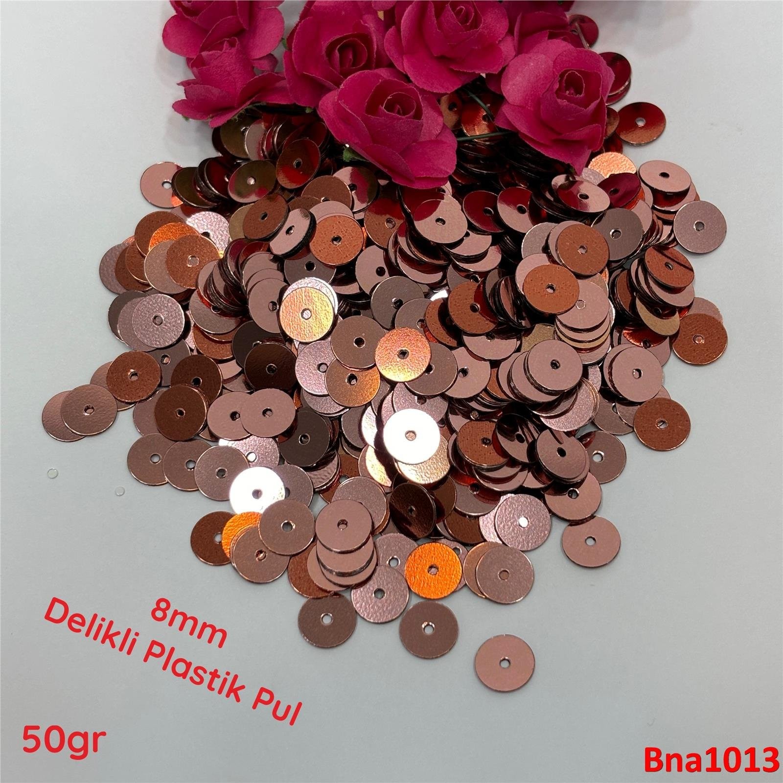 R-148 8mm Ortadan Delikli Plastik Pul