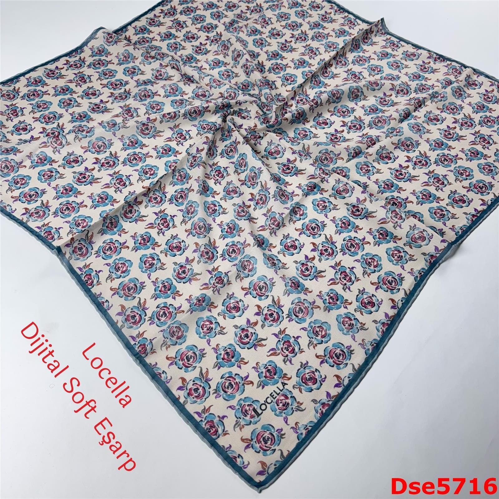 S-093 Locella El Dikişli Soft Eşarp