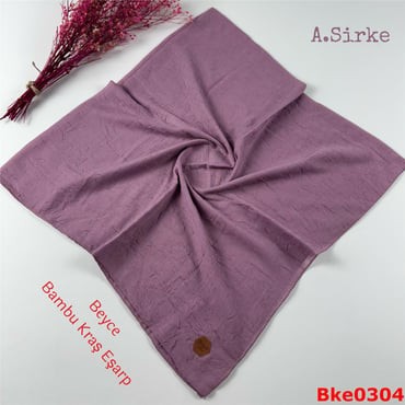 T-076 Beyce Bambu Kraş Eşarp